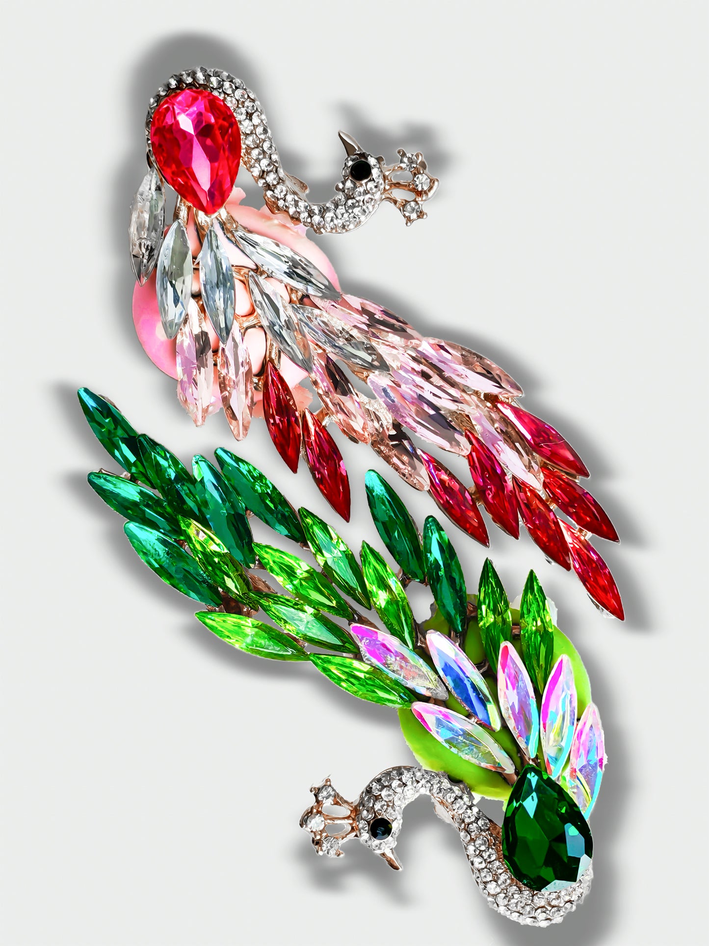 C52089 Metal Diamond-Studded Swan Suitable For Bead Pens, Mobile Phone Pendants, Key Chains And Bags DIY Jewelry Craft Accessories