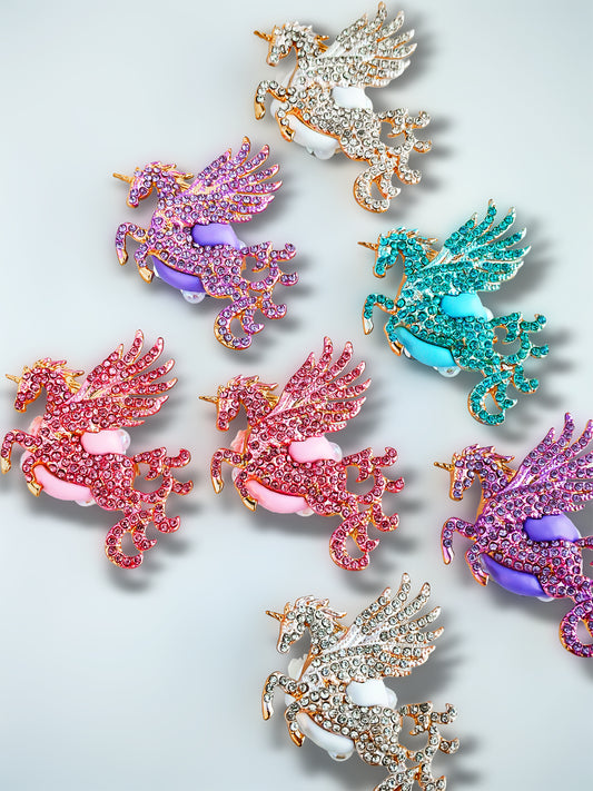 C52101 Metal Creative Unicorn Angel Horse Suitable For Bead Pens, Mobile Phone Pendants, Key Chains And Bags DIY Jewelry Craft Accessories