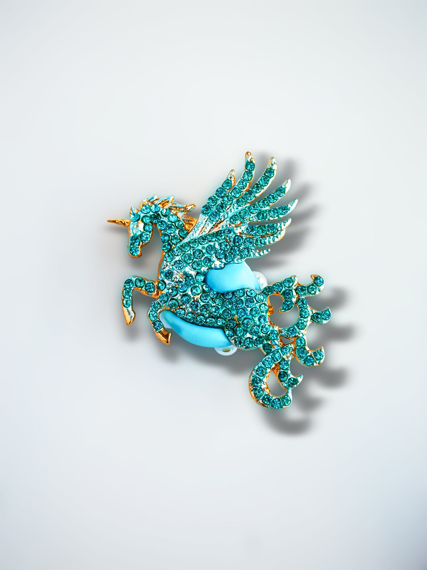 C52101 Metal Creative Unicorn Angel Horse Suitable For Bead Pens, Mobile Phone Pendants, Key Chains And Bags DIY Jewelry Craft Accessories