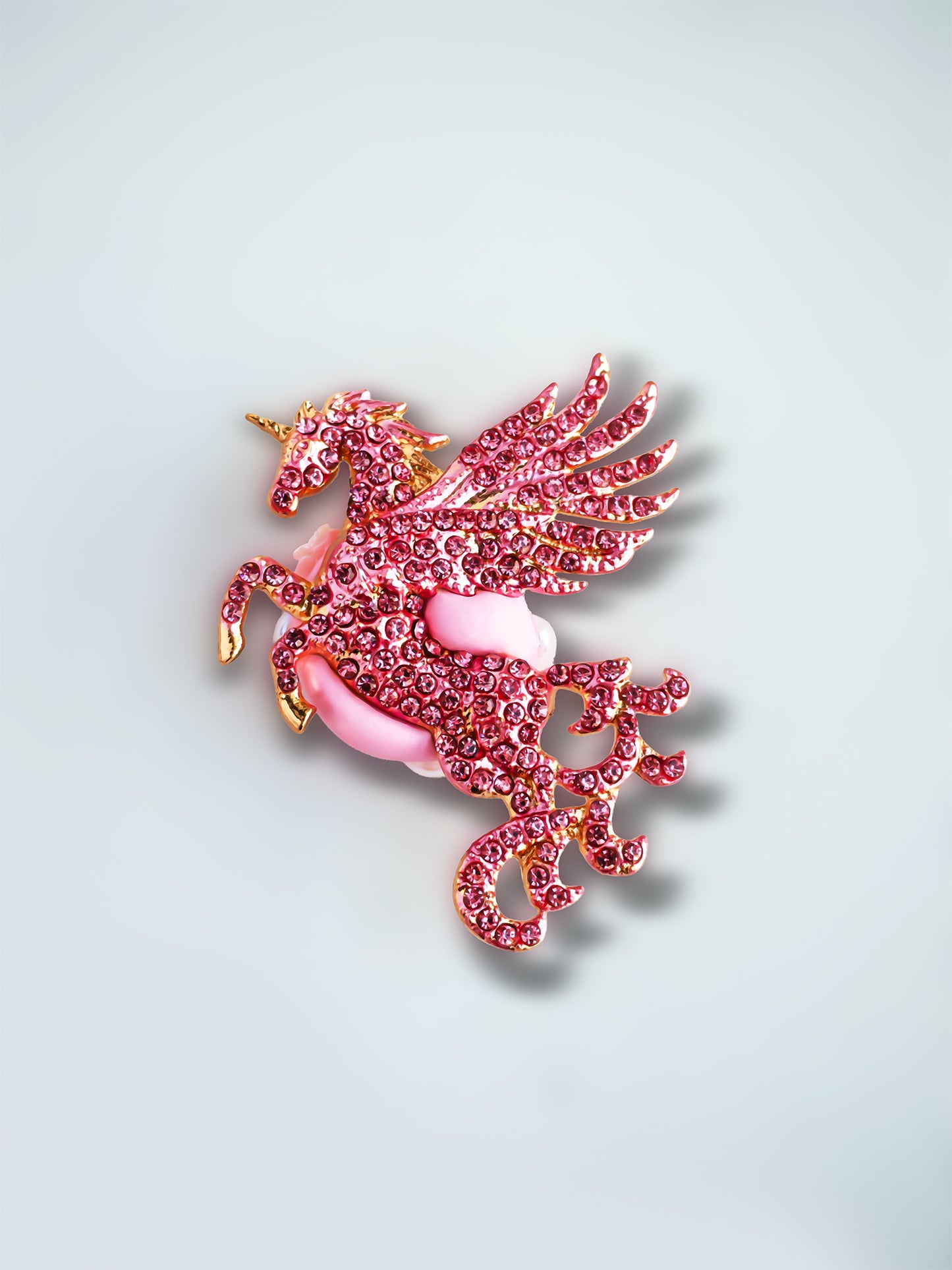 C52101 Metal Creative Unicorn Angel Horse Suitable For Bead Pens, Mobile Phone Pendants, Key Chains And Bags DIY Jewelry Craft Accessories