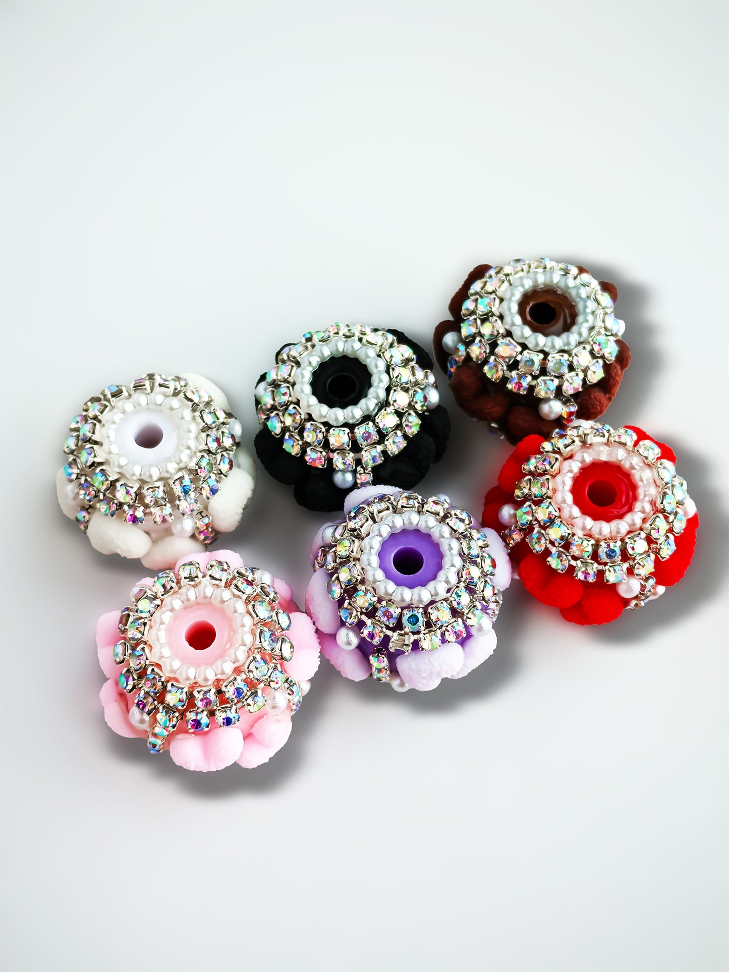 C52105 Valentine's Day Rhinestone Heart Bead Suitable For Jewelry Making, DIY Bracelet, Necklace, Keychain, Phone Strap Accessories, DIY Pens