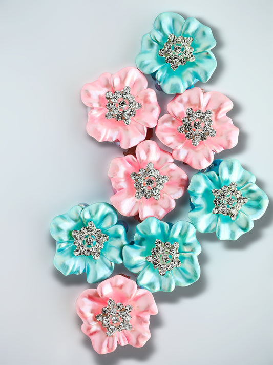 C52109 Metal Creative Luxury Petite Floral Jewelry Suitable For DIY Bracelet, Necklace, Keychain, Durable Jewelry Making Supplies, DIY Pens, Phonechains