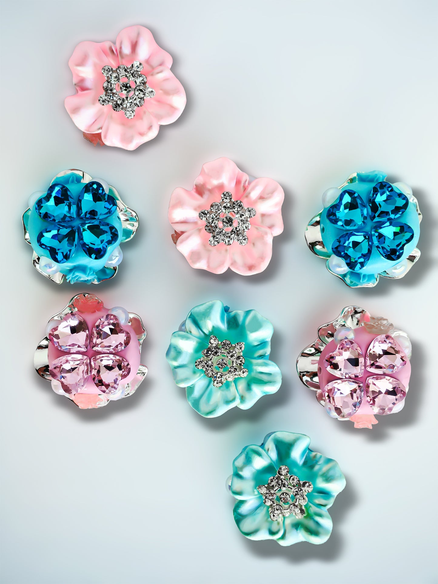 C52109 Metal Creative Luxury Petite Floral Jewelry Suitable For DIY Bracelet, Necklace, Keychain, Durable Jewelry Making Supplies, DIY Pens, Phonechains