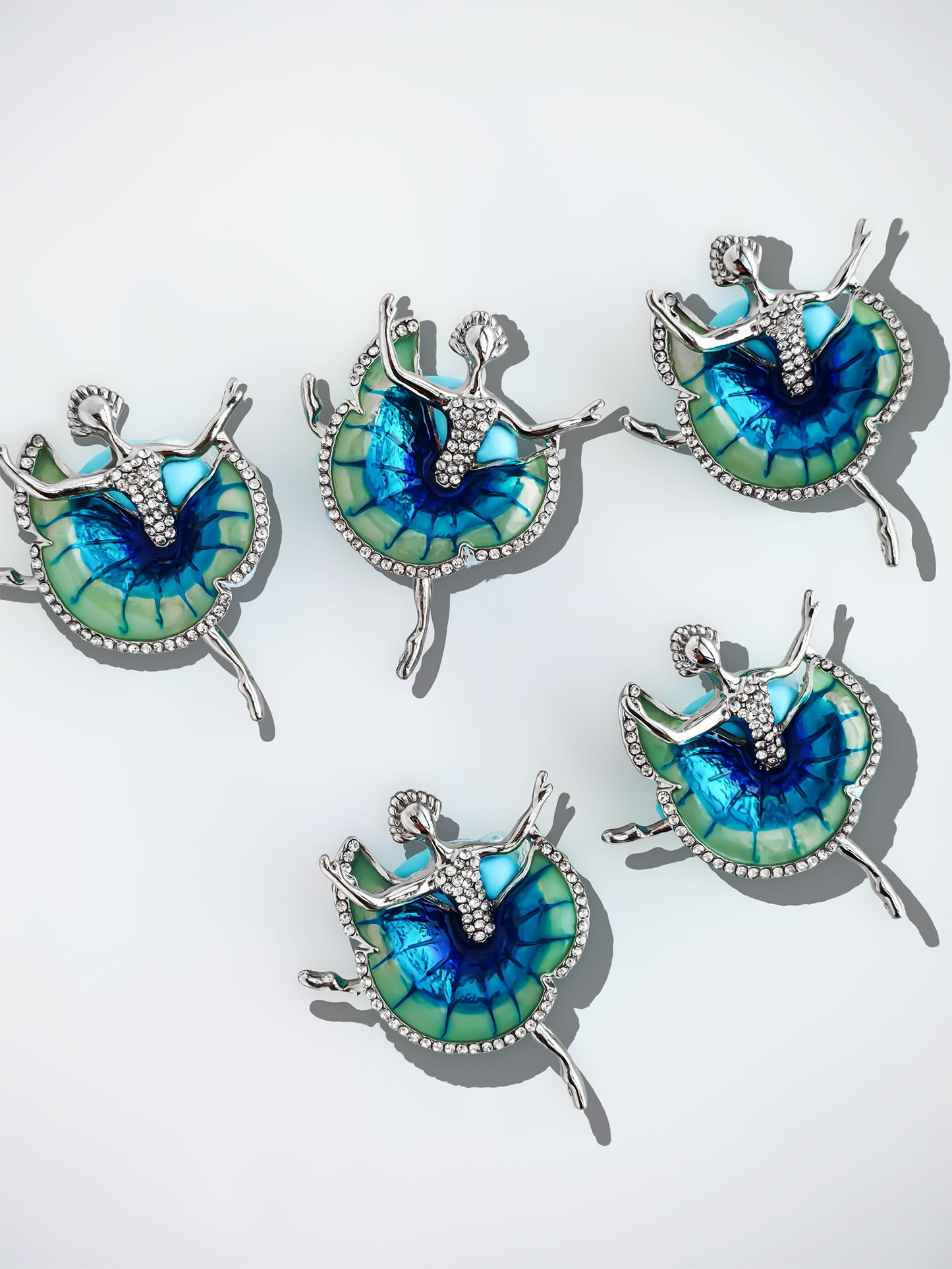 C52108 Metal Creative Swan Ballet Girl Suitable For Necklace, Bracelet, Phone Chain, Bag Charms, Key-chain