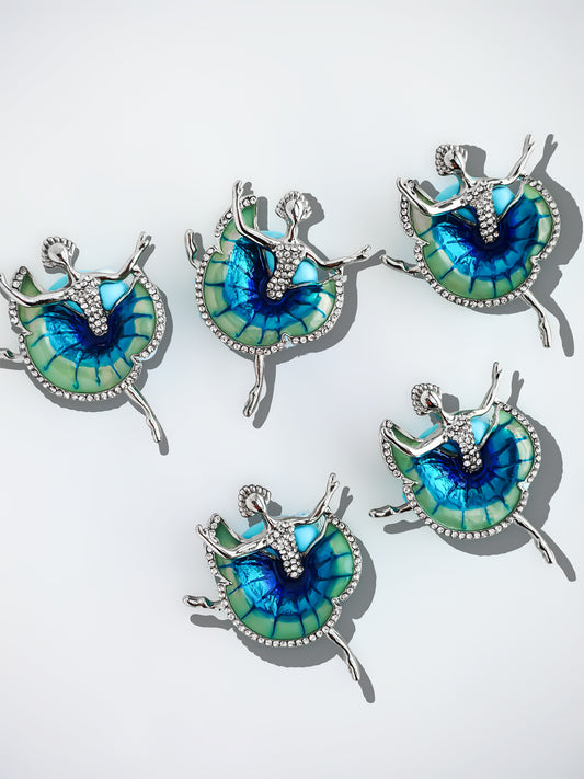 C52108 Metal Creative Swan Ballet Girl Suitable For Necklace, Bracelet, Phone Chain, Bag Charms, Key-chain
