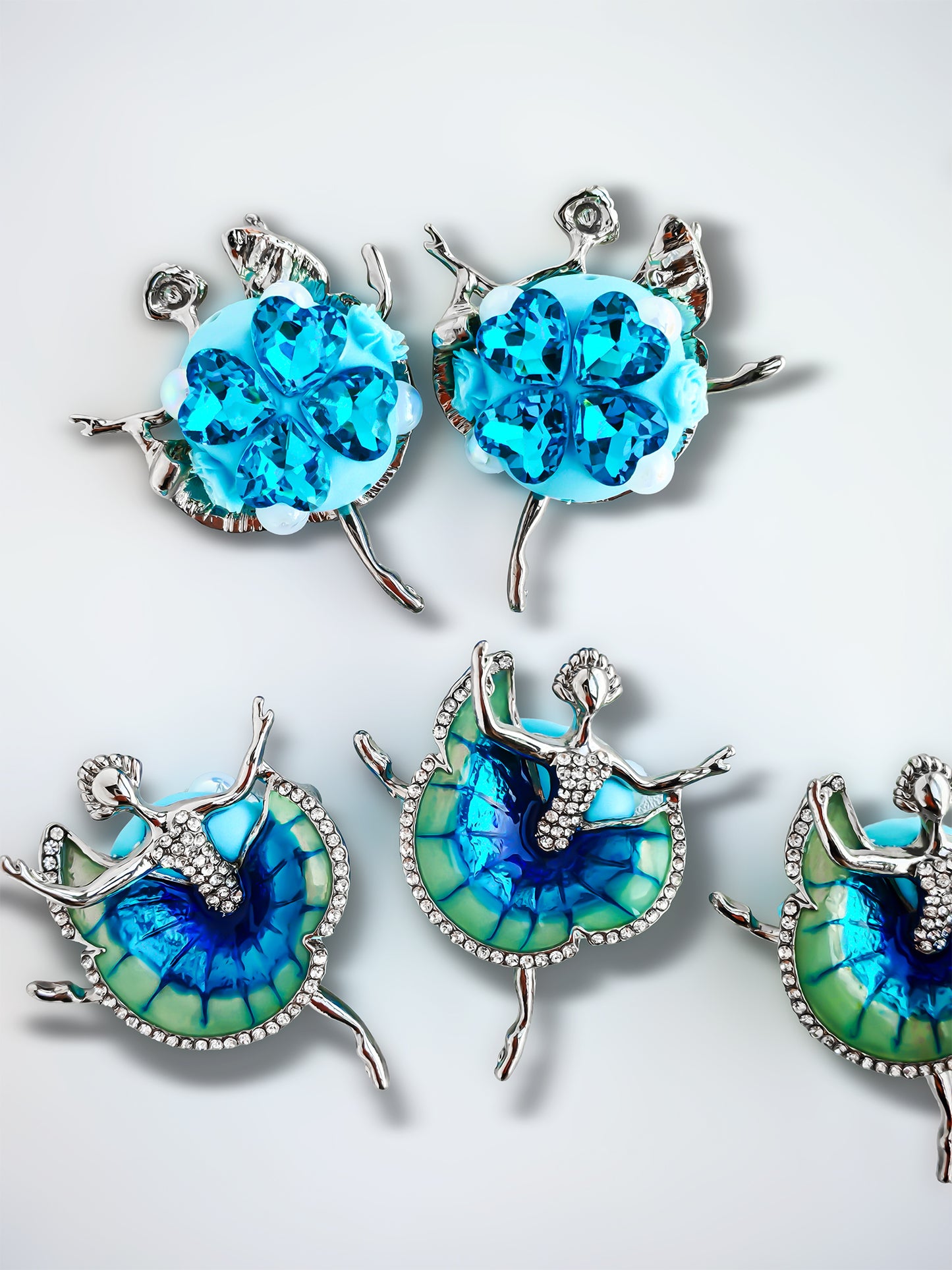 C52108 Metal Creative Swan Ballet Girl Suitable For Necklace, Bracelet, Phone Chain, Bag Charms, Key-chain