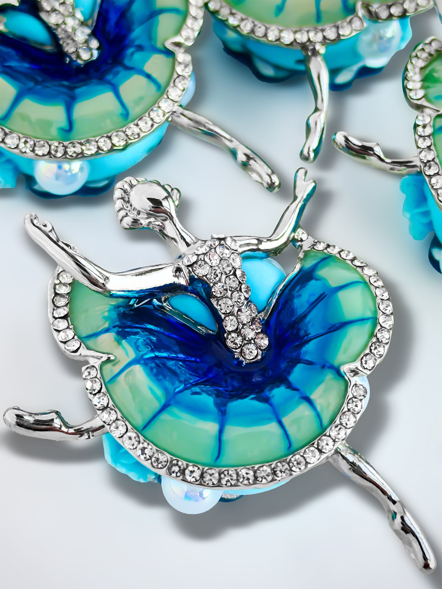 C52108 Metal Creative Swan Ballet Girl Suitable For Necklace, Bracelet, Phone Chain, Bag Charms, Key-chain