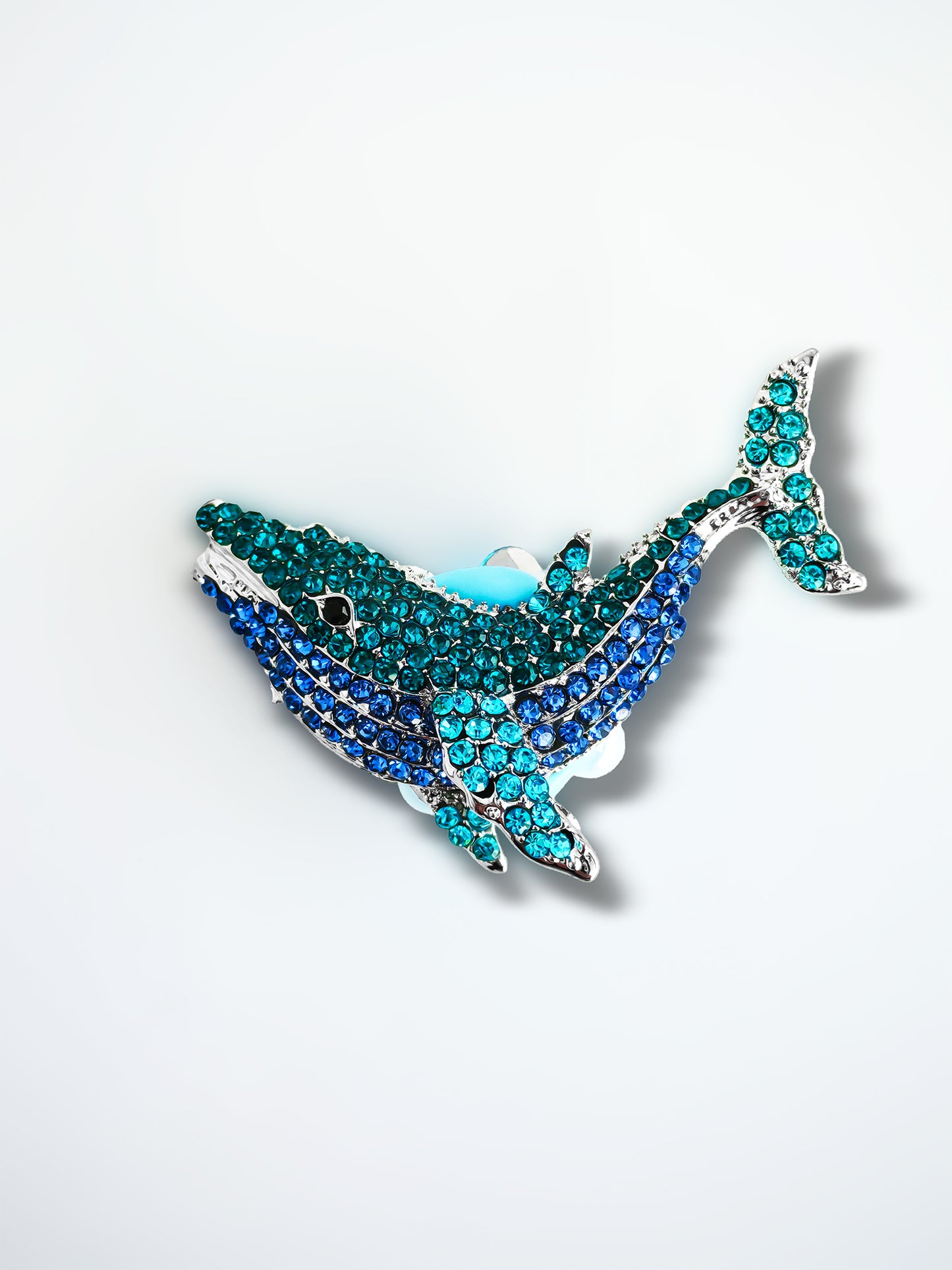 C52107 Metal Creative Deep-Sea Whale Suitable For Bead Pens, Mobile Phone Pendants, Key Chains And Bags DIY Jewelry Craft Accessories