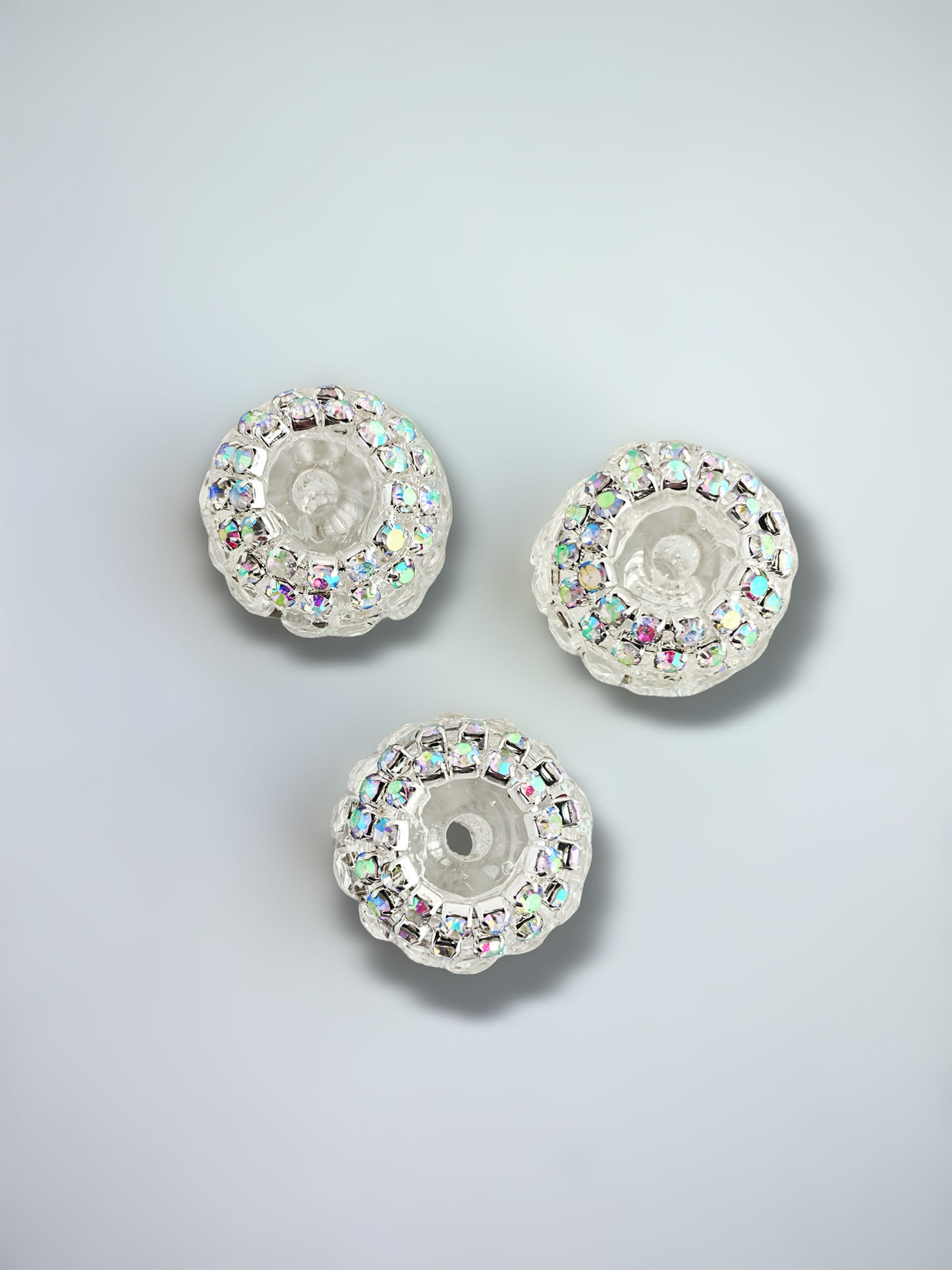 C52110 Fancy Bead Transparent Handmade Beads With Rhinestones Creative Retro Fashion Accessory DIY Pens Phone Chains