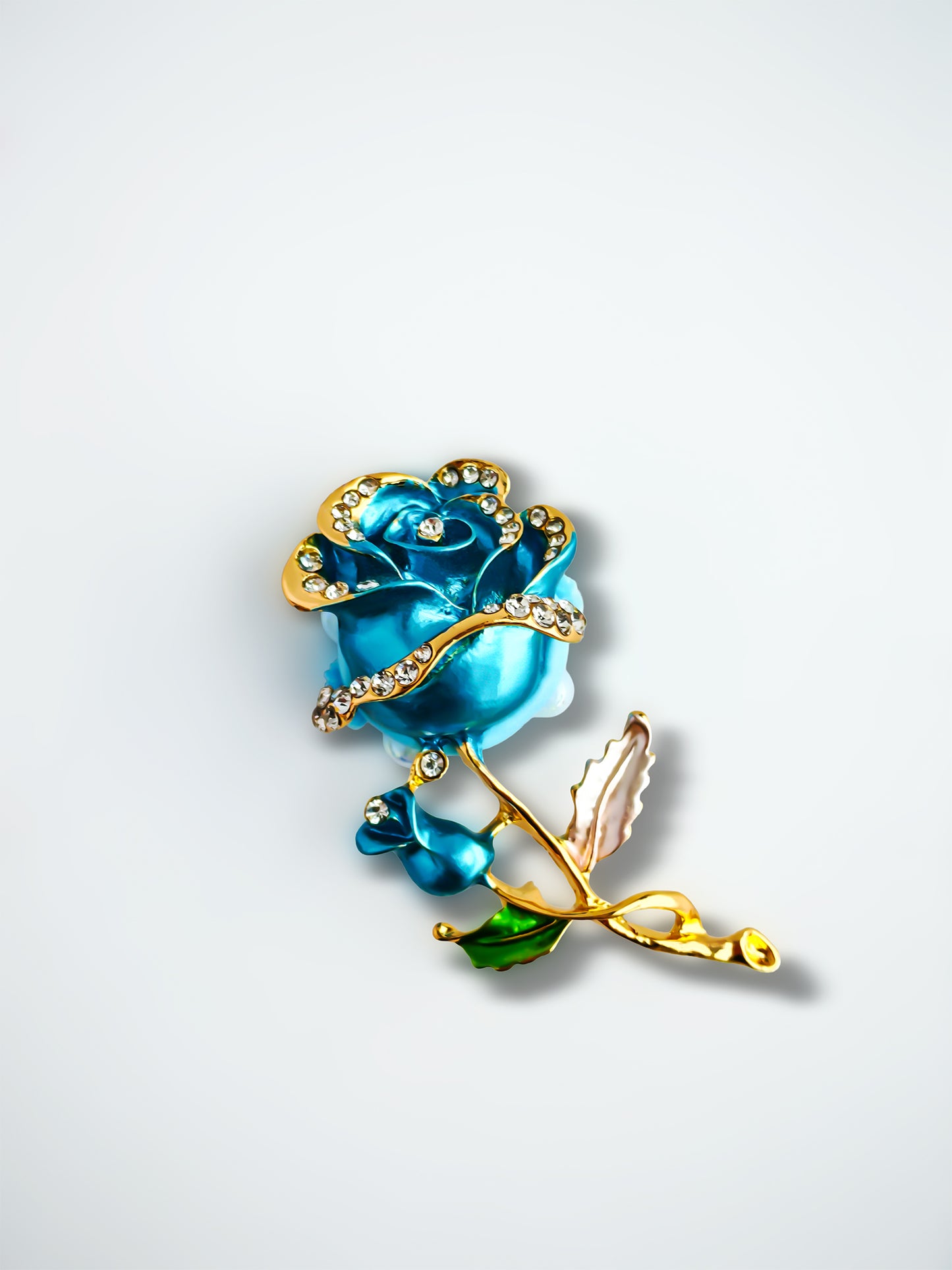 C52115 Metal Valentine's Day Single Rose, Retro design  Suitable For Necklace, Bracelet, Phone Chain, Bag Charms, Key-chain