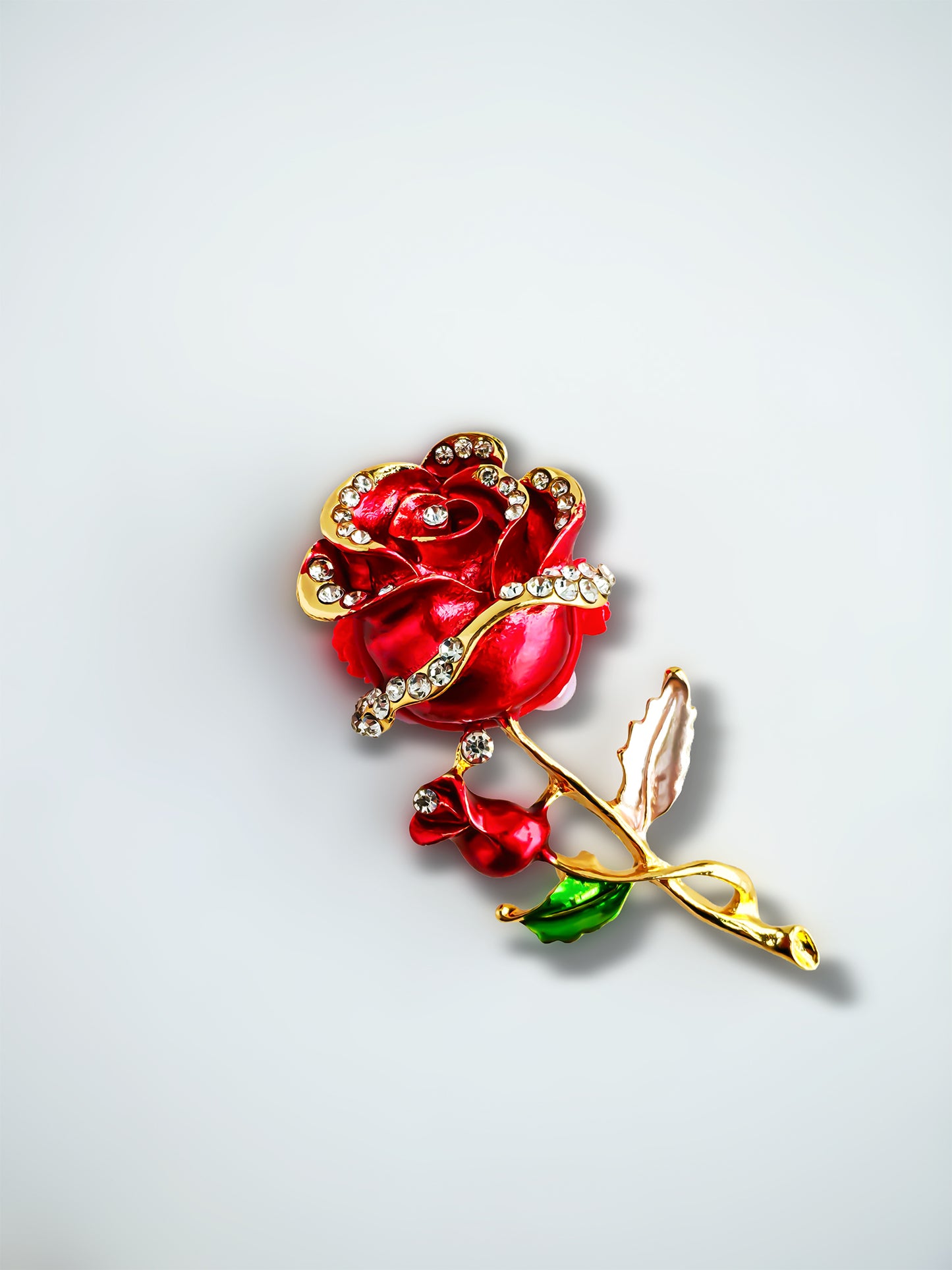 C52115 Metal Valentine's Day Single Rose, Retro design  Suitable For Necklace, Bracelet, Phone Chain, Bag Charms, Key-chain