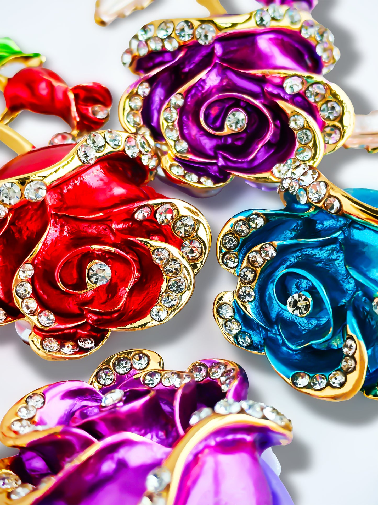 C52115 Metal Valentine's Day Single Rose, Retro design  Suitable For Necklace, Bracelet, Phone Chain, Bag Charms, Key-chain