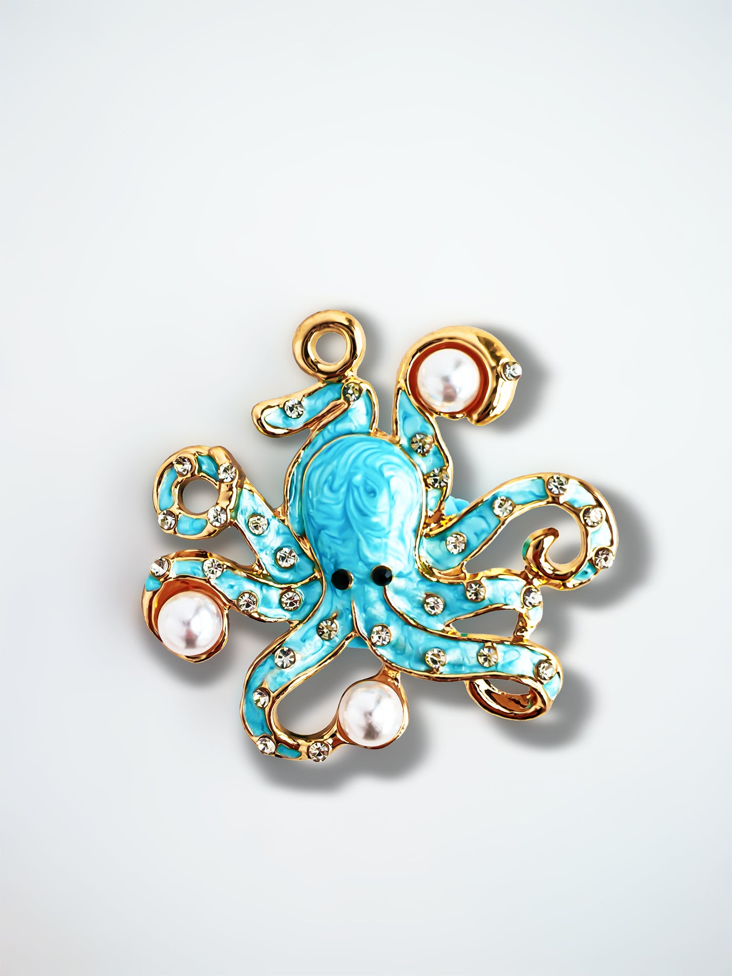 C52117 Metal Octopus Cute fairy tale style, Suitable For Bead Pens, Mobile Phone Pendants, Key Chains And Bags DIY Jewelry Craft Accessories