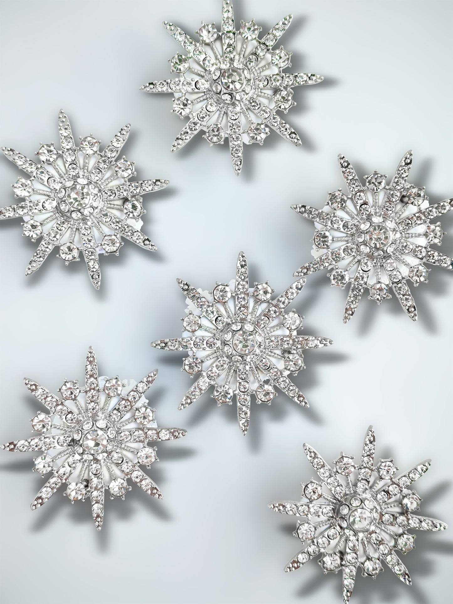 C52118 Metal Star Anise Snowflake Suitable For Bead Pens, Mobile Phone Pendants, Key Chains And Bags DIY Jewelry Craft Accessories