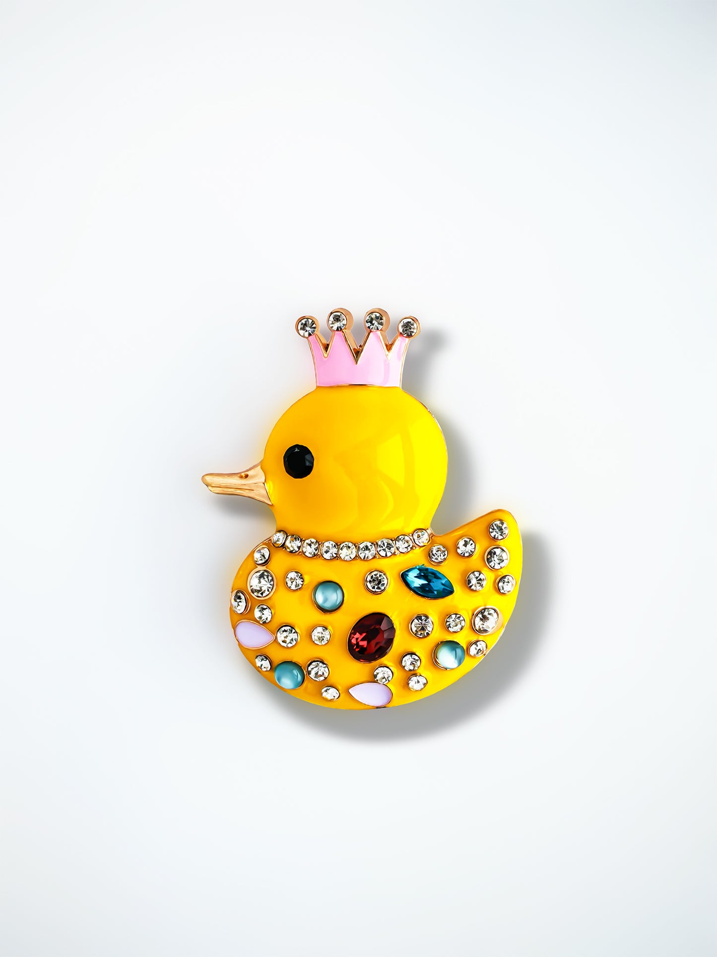 C52120 Metal Crown Cute Duck Suitable For Bead Pens, Mobile Phone Pendants, Key Chains And Bags DIY Jewelry Craft Accessories