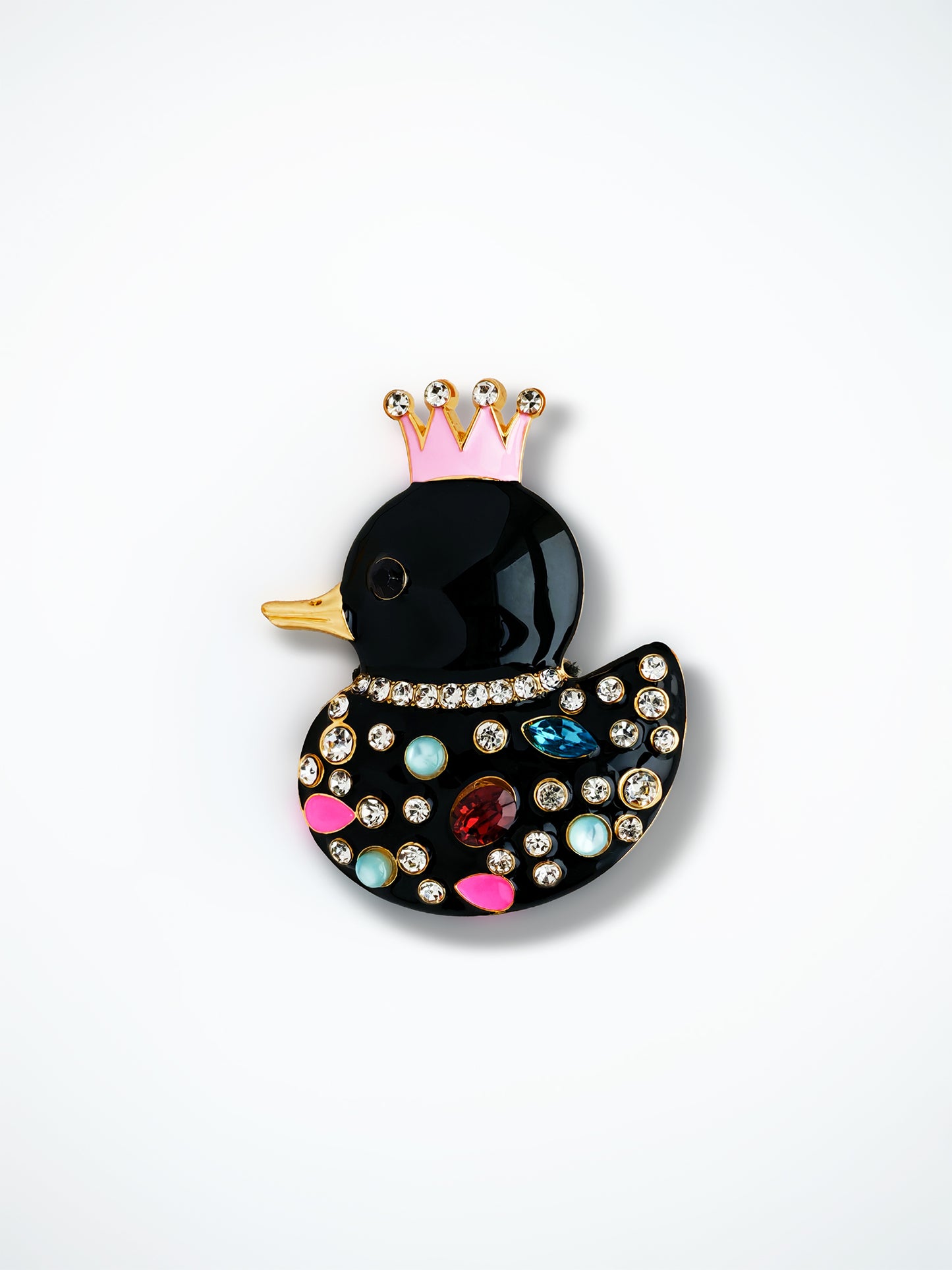 C52120 Metal Crown Cute Duck Suitable For Bead Pens, Mobile Phone Pendants, Key Chains And Bags DIY Jewelry Craft Accessories