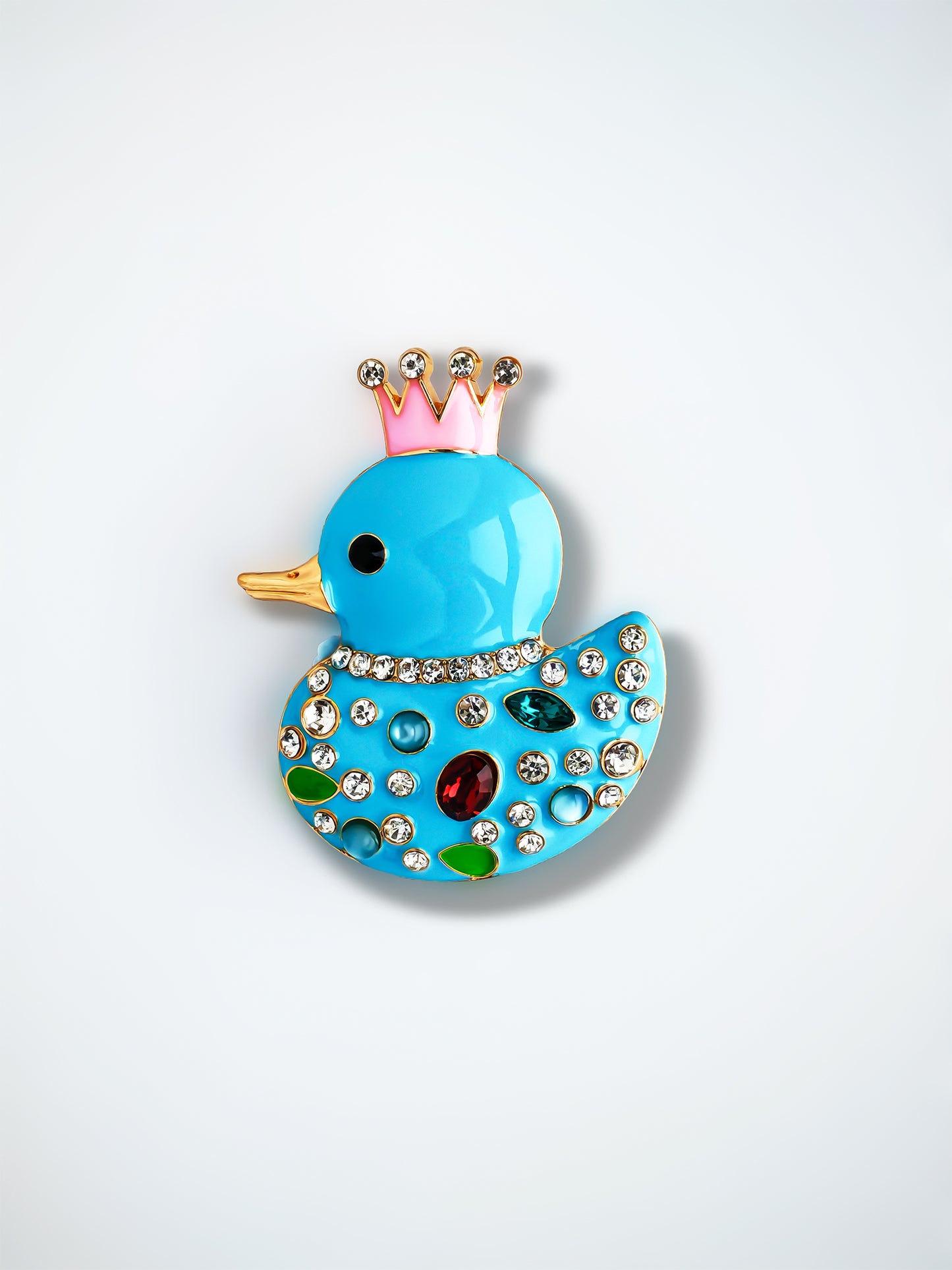 C52120 Metal Crown Cute Duck Suitable For Bead Pens, Mobile Phone Pendants, Key Chains And Bags DIY Jewelry Craft Accessories