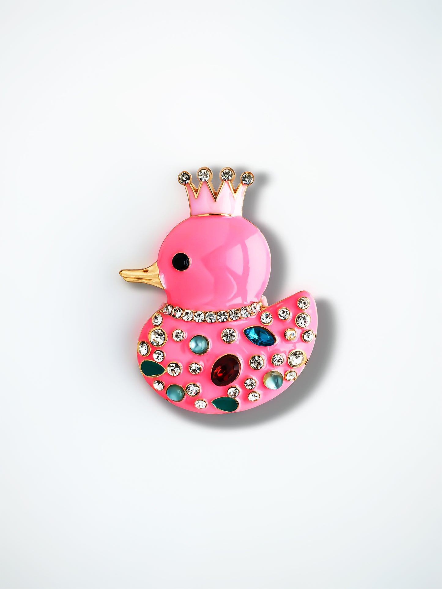 C52120 Metal Crown Cute Duck Suitable For Bead Pens, Mobile Phone Pendants, Key Chains And Bags DIY Jewelry Craft Accessories