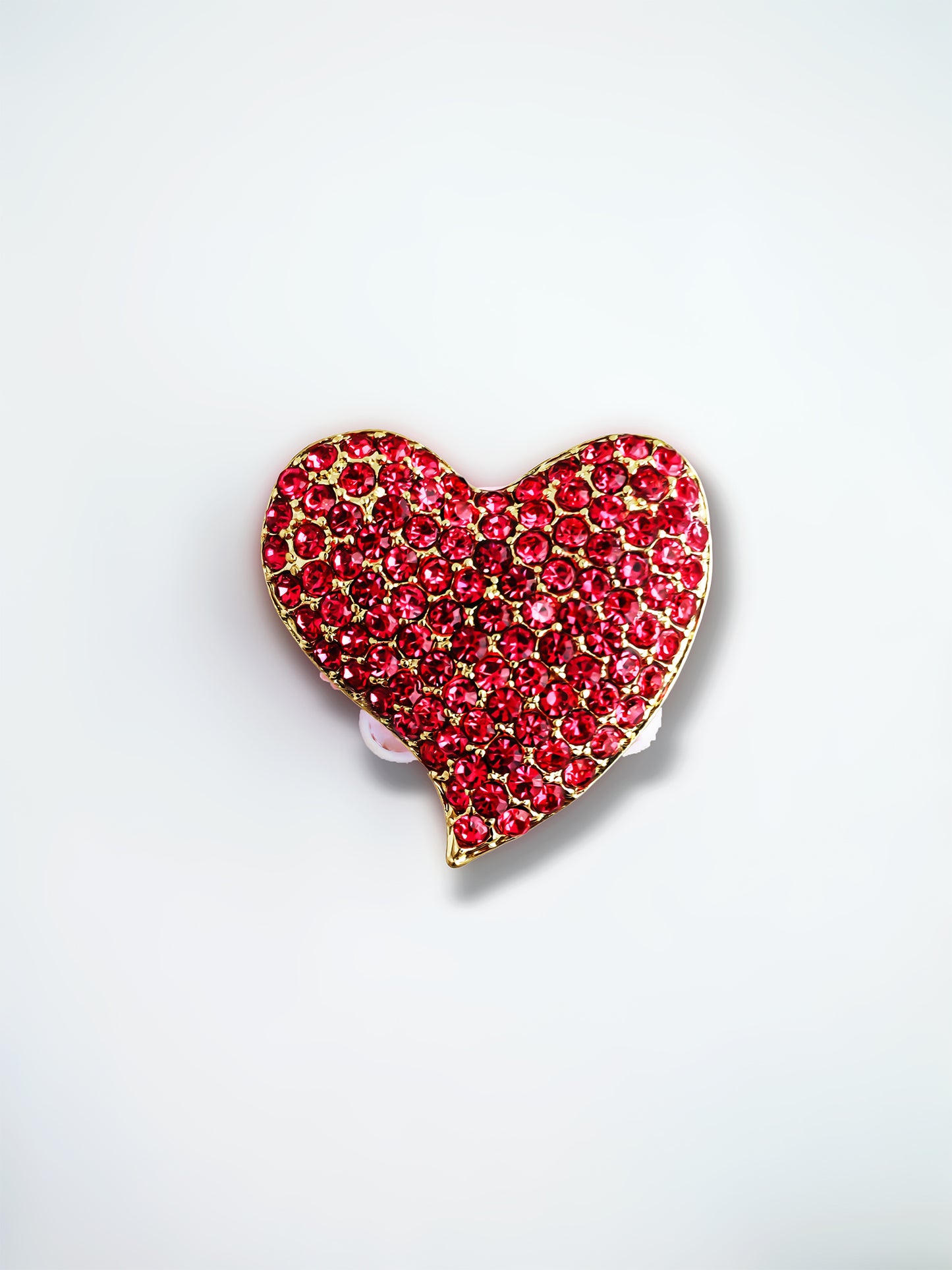 C52122 Metal Valentine's Day Full Diamond Heart Suitable For DIY Bracelet, Necklace, Keychain, Durable Jewelry Making Supplies, DIY Pens, Phonechains
