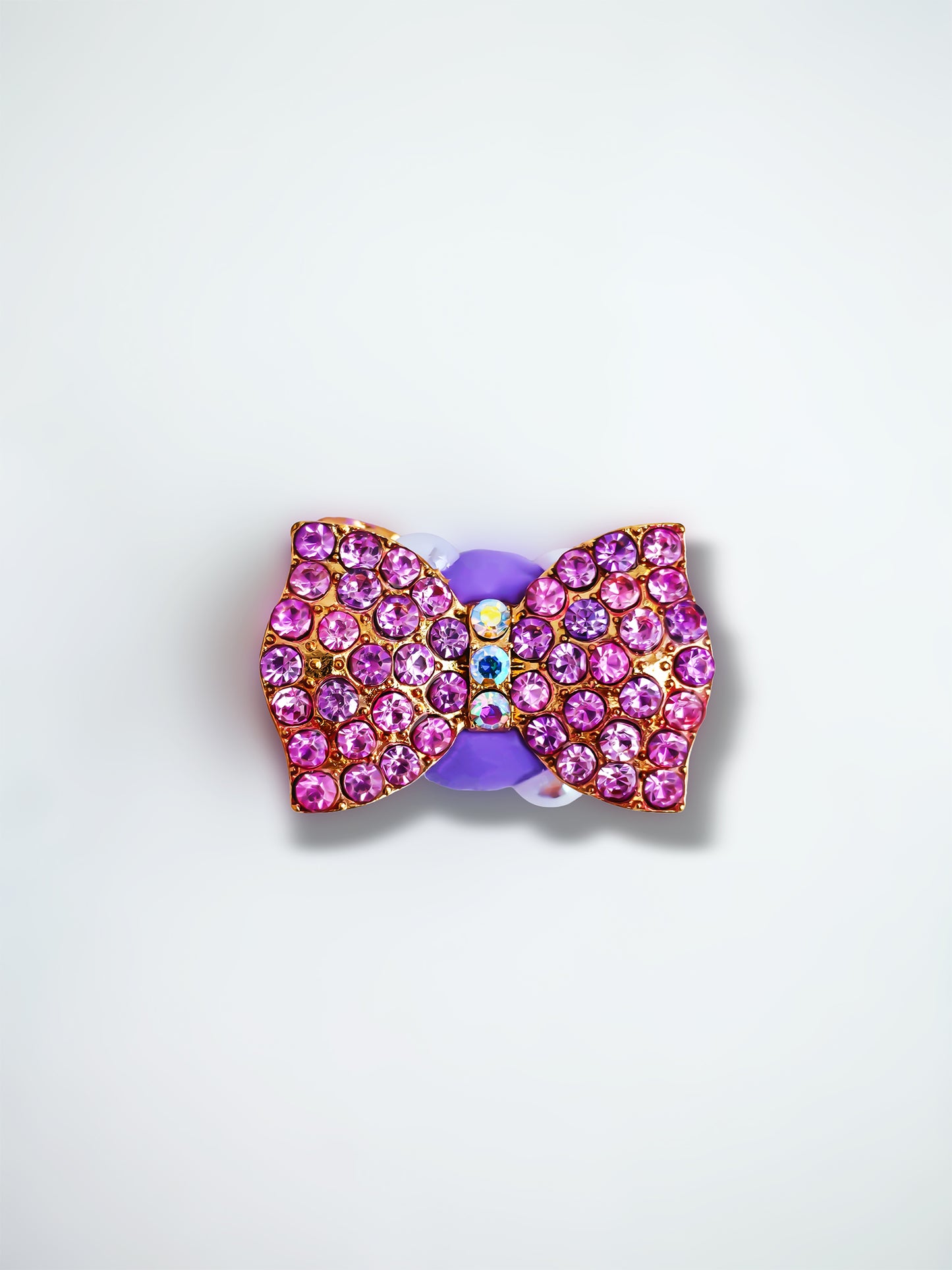 C52124 Metal Diamond-Studded Candy Bow Suitable For Necklace, Bracelet, Phone Chain, Bag Charms, Key-chain