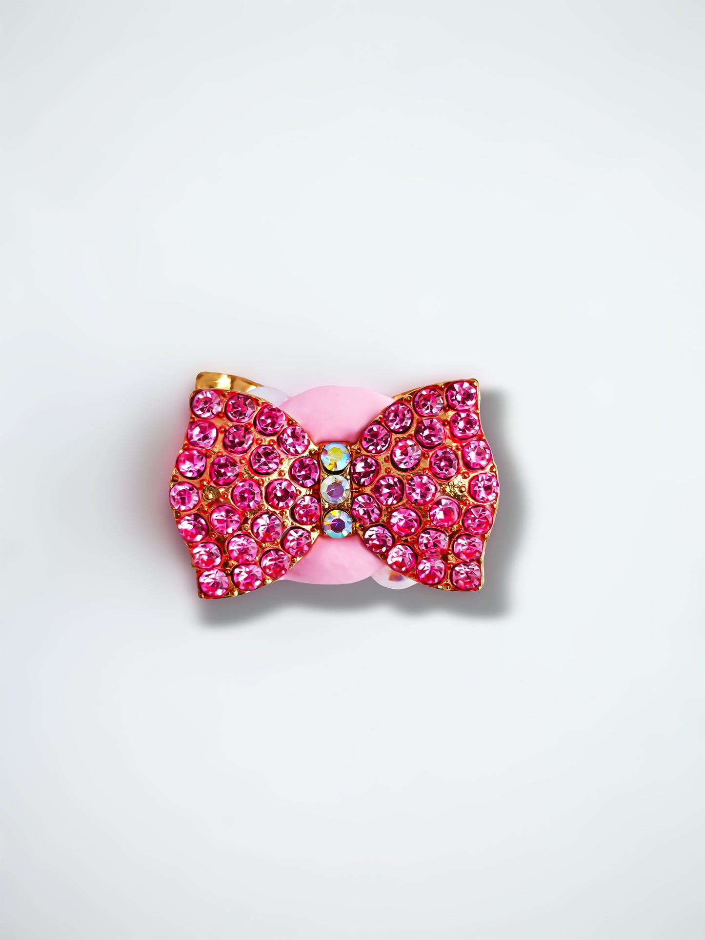 C52124 Metal Diamond-Studded Candy Bow Suitable For Necklace, Bracelet, Phone Chain, Bag Charms, Key-chain