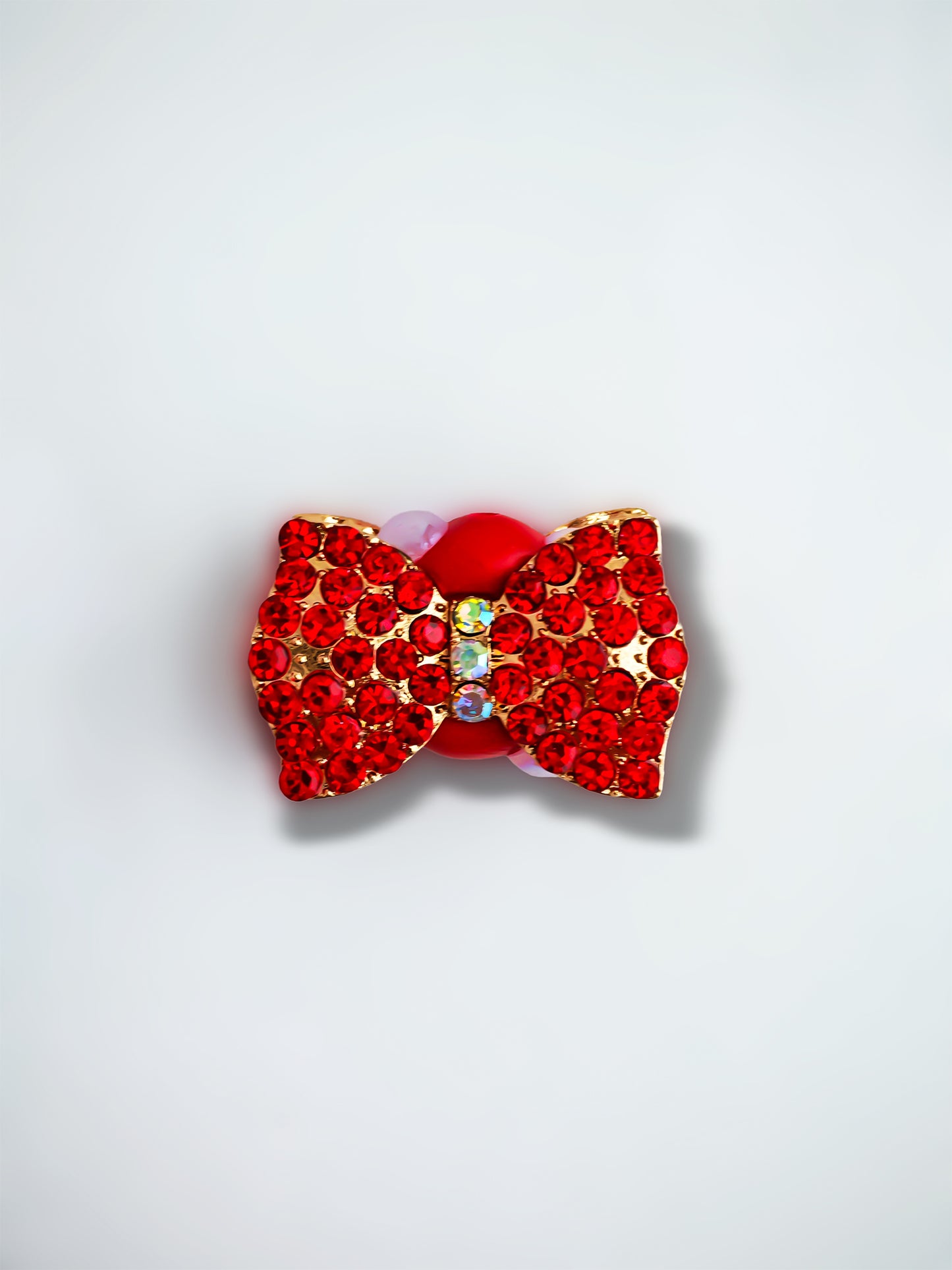 C52124 Metal Diamond-Studded Candy Bow Suitable For Necklace, Bracelet, Phone Chain, Bag Charms, Key-chain
