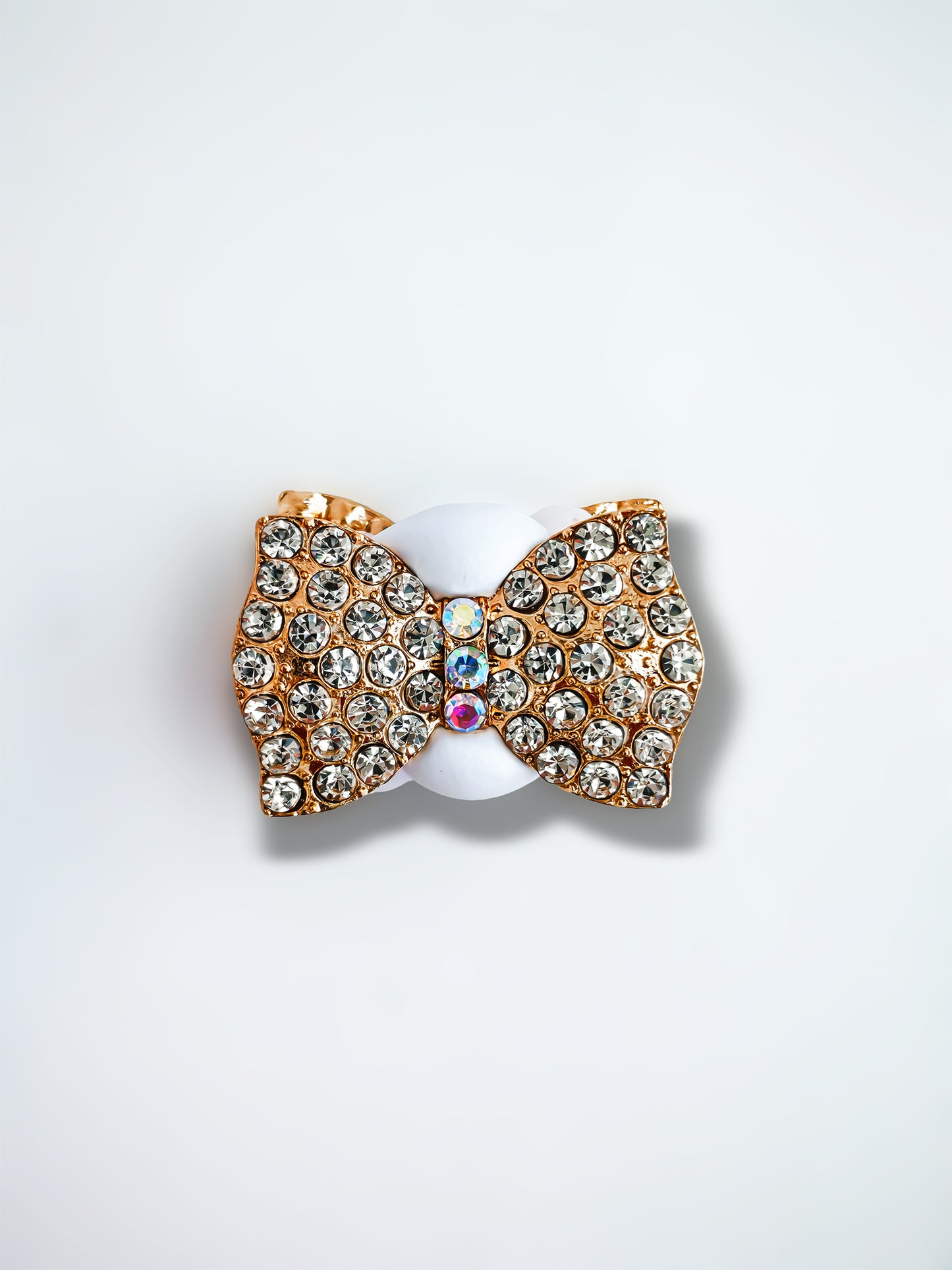 C52124 Metal Diamond-Studded Candy Bow Suitable For Necklace, Bracelet, Phone Chain, Bag Charms, Key-chain