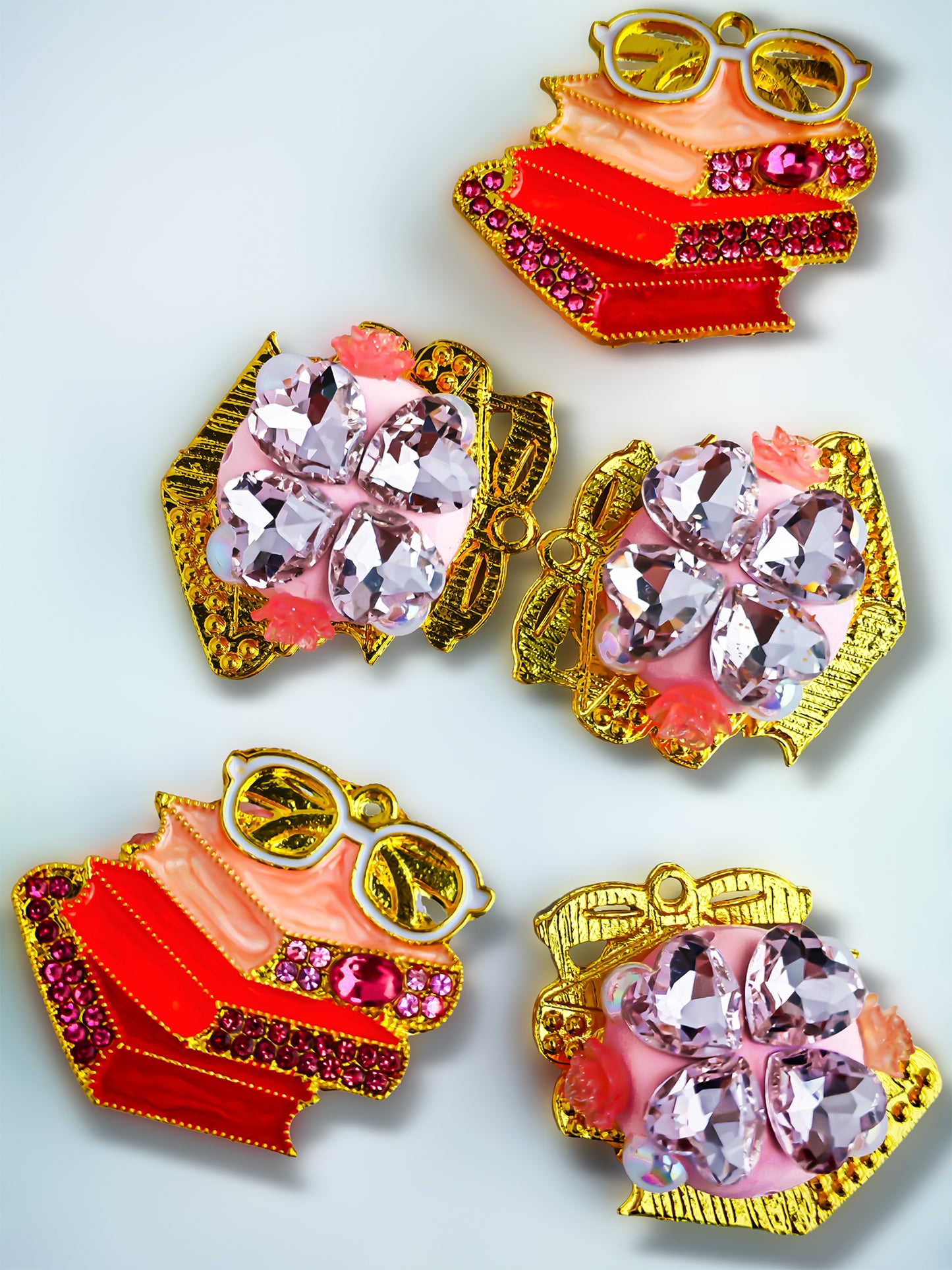 C52125 Metal Book Accessories  Suitable For Necklace, Bracelet, Phone Chain, Bag Charms, Key-chain