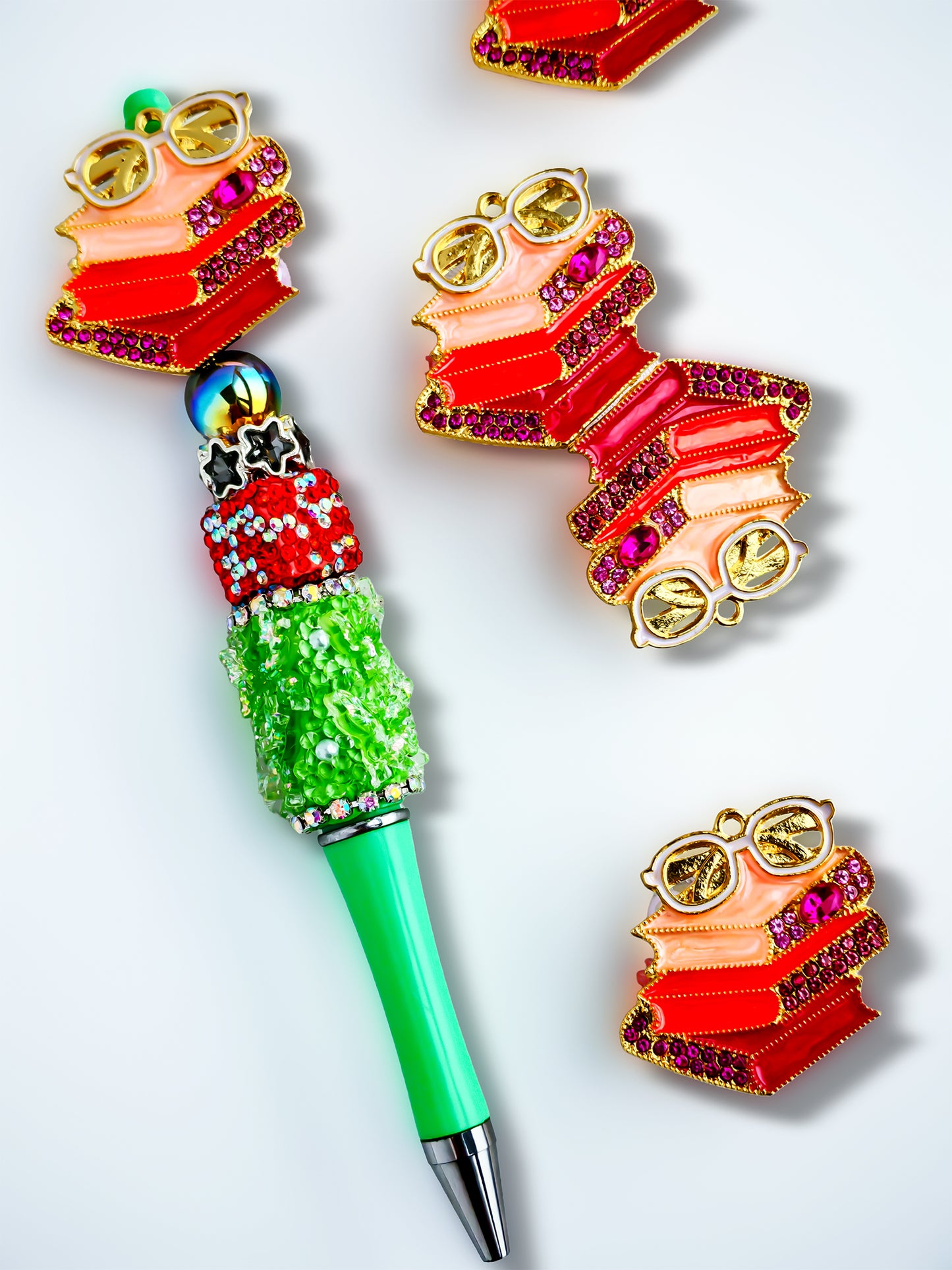 C52125 Metal Book Accessories  Suitable For Necklace, Bracelet, Phone Chain, Bag Charms, Key-chain