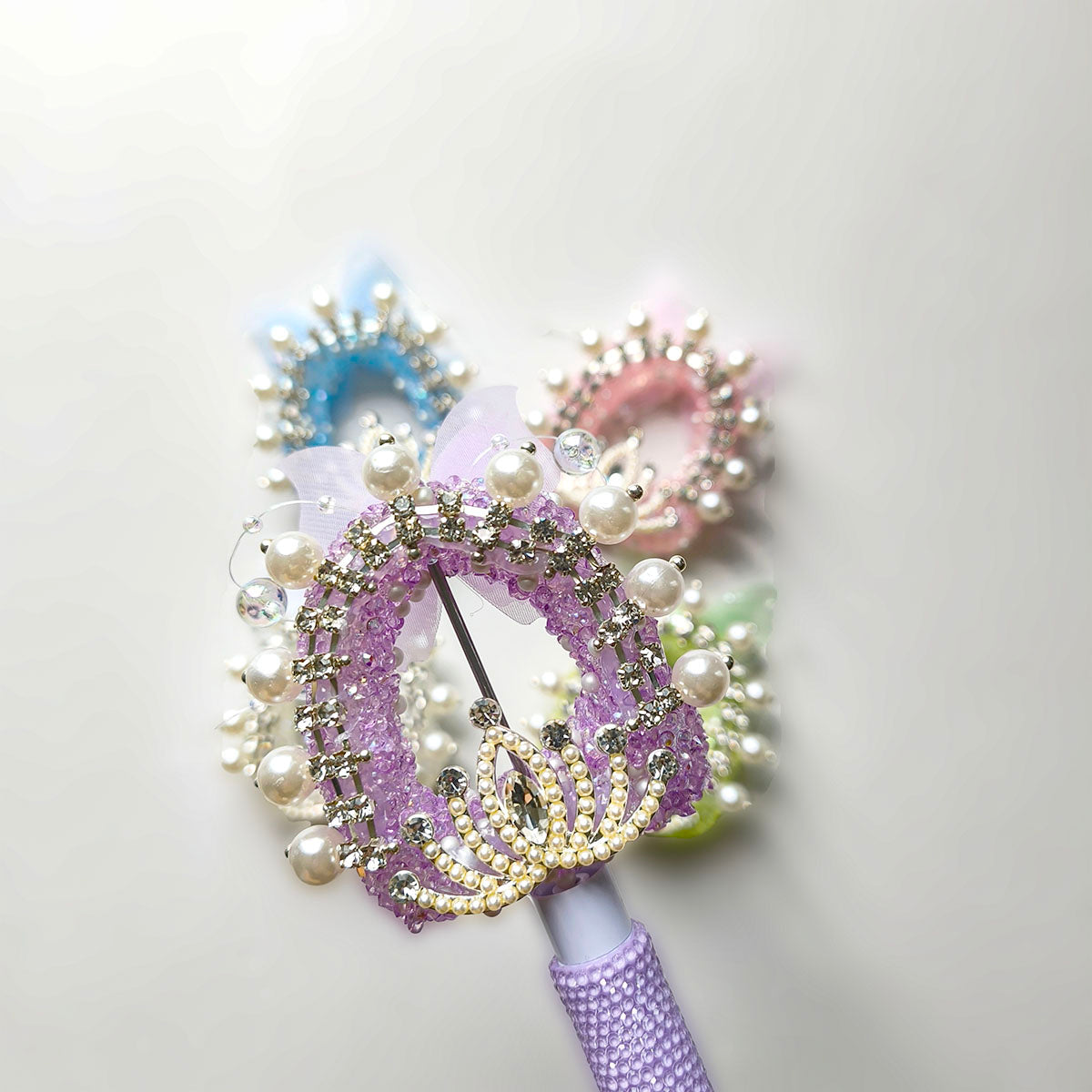 AA0165 Heavy-Duty Butterfly Crown Arch Beading DIY Accessories Kit - Pen Decoration Beads Craft Supplies