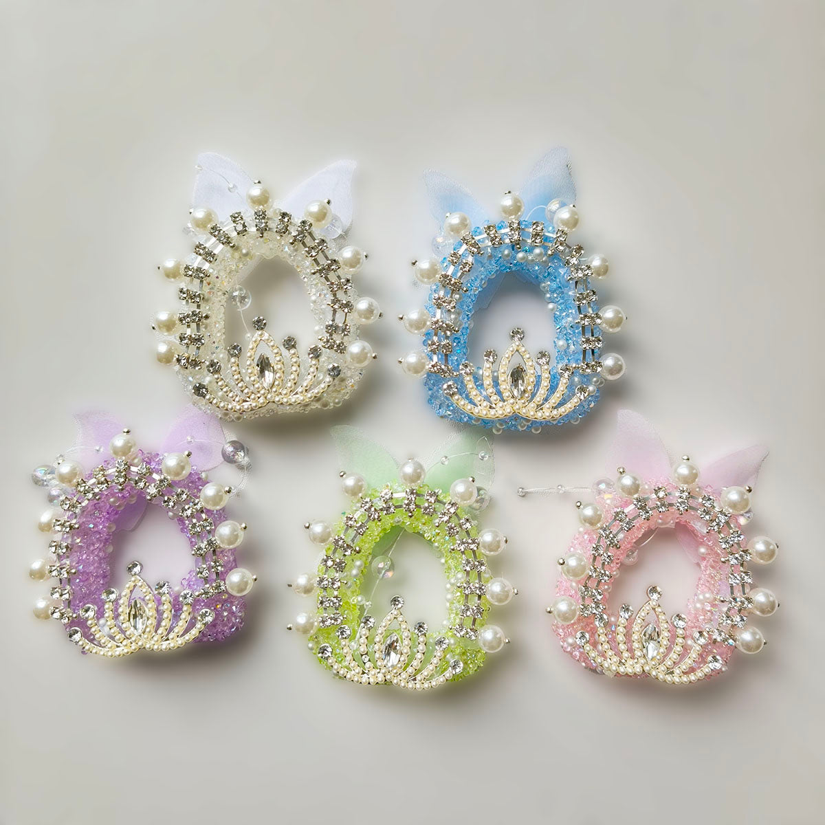 AA0165 Heavy-Duty Butterfly Crown Arch Beading DIY Accessories Kit - Pen Decoration Beads Craft Supplies