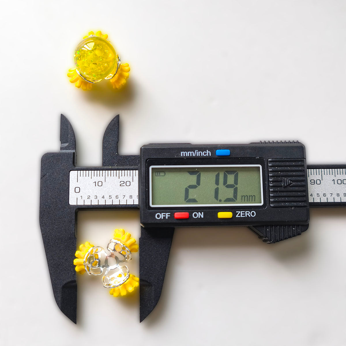 C52145 Sunflower Spacer Beads - DIY Handmade Beading Accessories Yellow Sunflower Decor Beads
