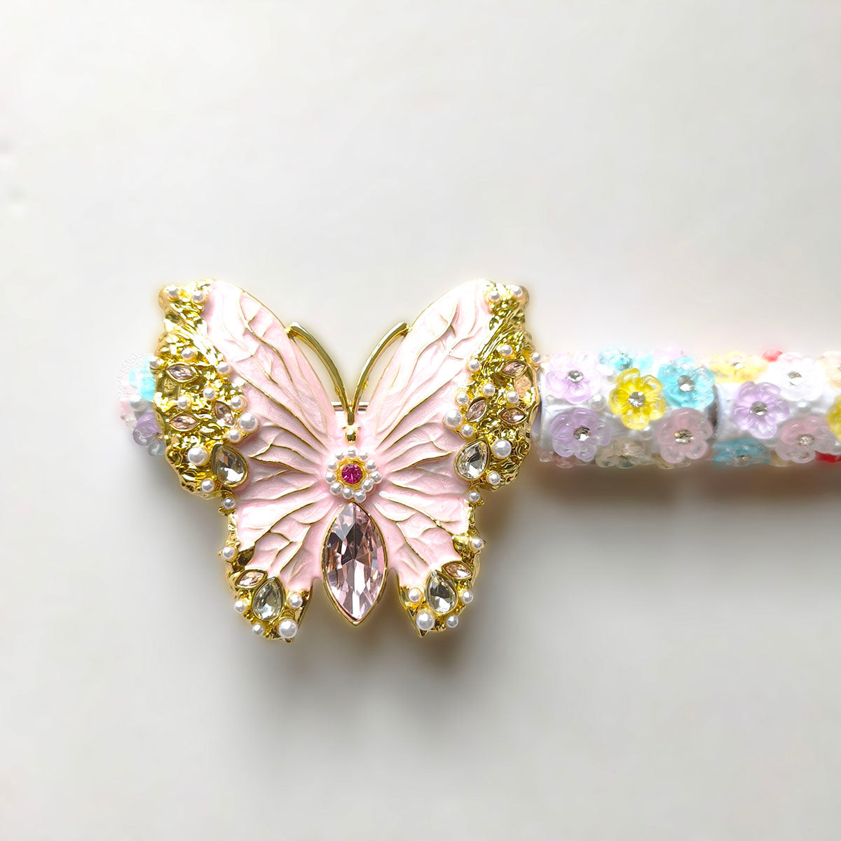 AA0157 Vintage New Glaze Color Butterfly Beads - DIY Handmade Jewelry Accessories with Gorgeous Rhinestone & Pearl Decor Beading Supplies