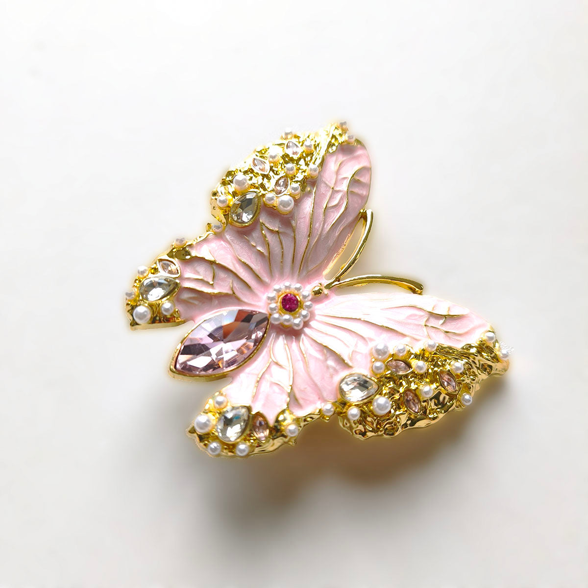 AA0157 Vintage New Glaze Color Butterfly Beads - DIY Handmade Jewelry Accessories with Gorgeous Rhinestone & Pearl Decor Beading Supplies