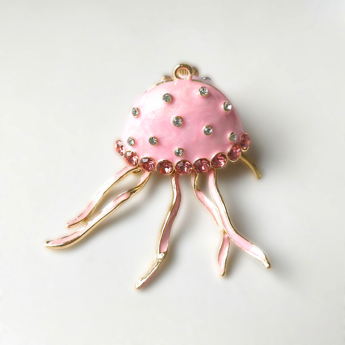 AA0161 Cute Creative Metal Rhinestone Alloy Jellyfish DIY Accessories - Handmade Beading Pen Decor Supplies