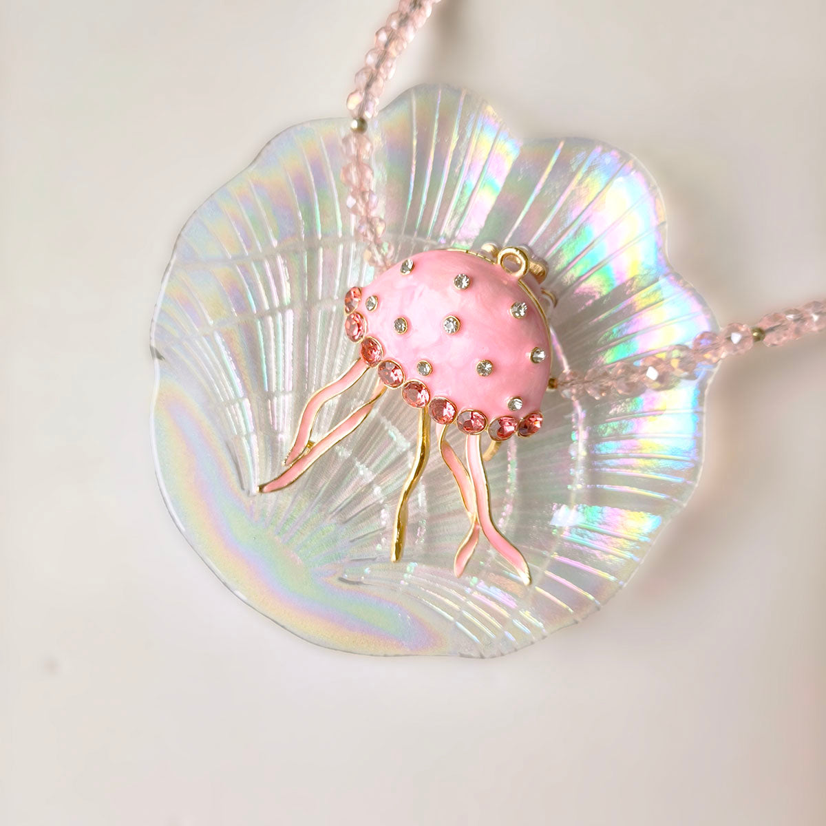 AA0161 Cute Creative Metal Rhinestone Alloy Jellyfish DIY Accessories - Handmade Beading Pen Decor Supplies