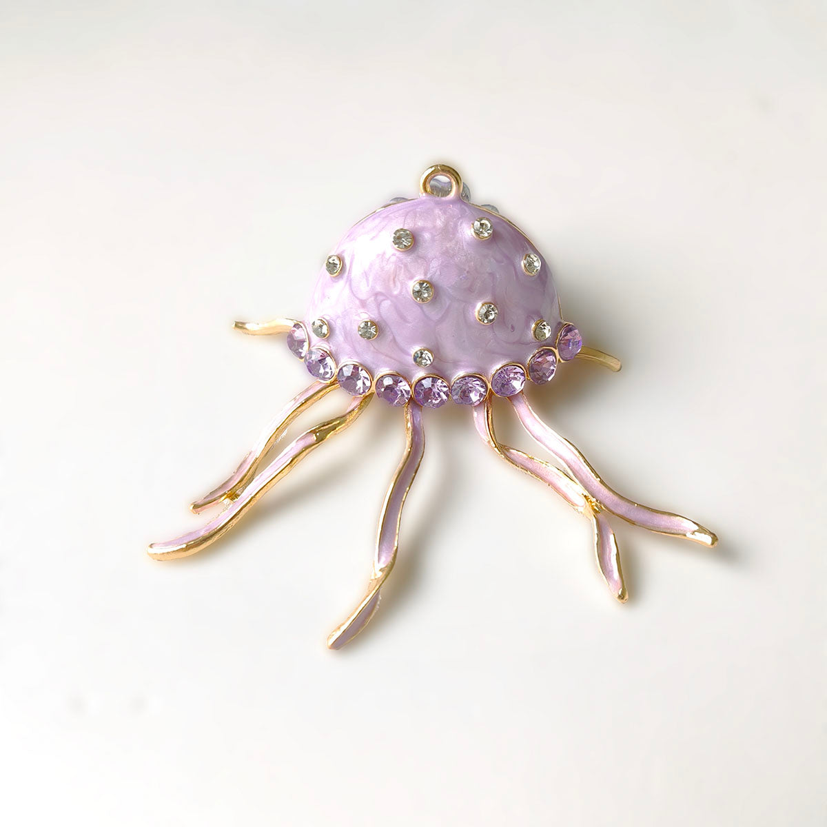 AA0161 Cute Creative Metal Rhinestone Alloy Jellyfish DIY Accessories - Handmade Beading Pen Decor Supplies