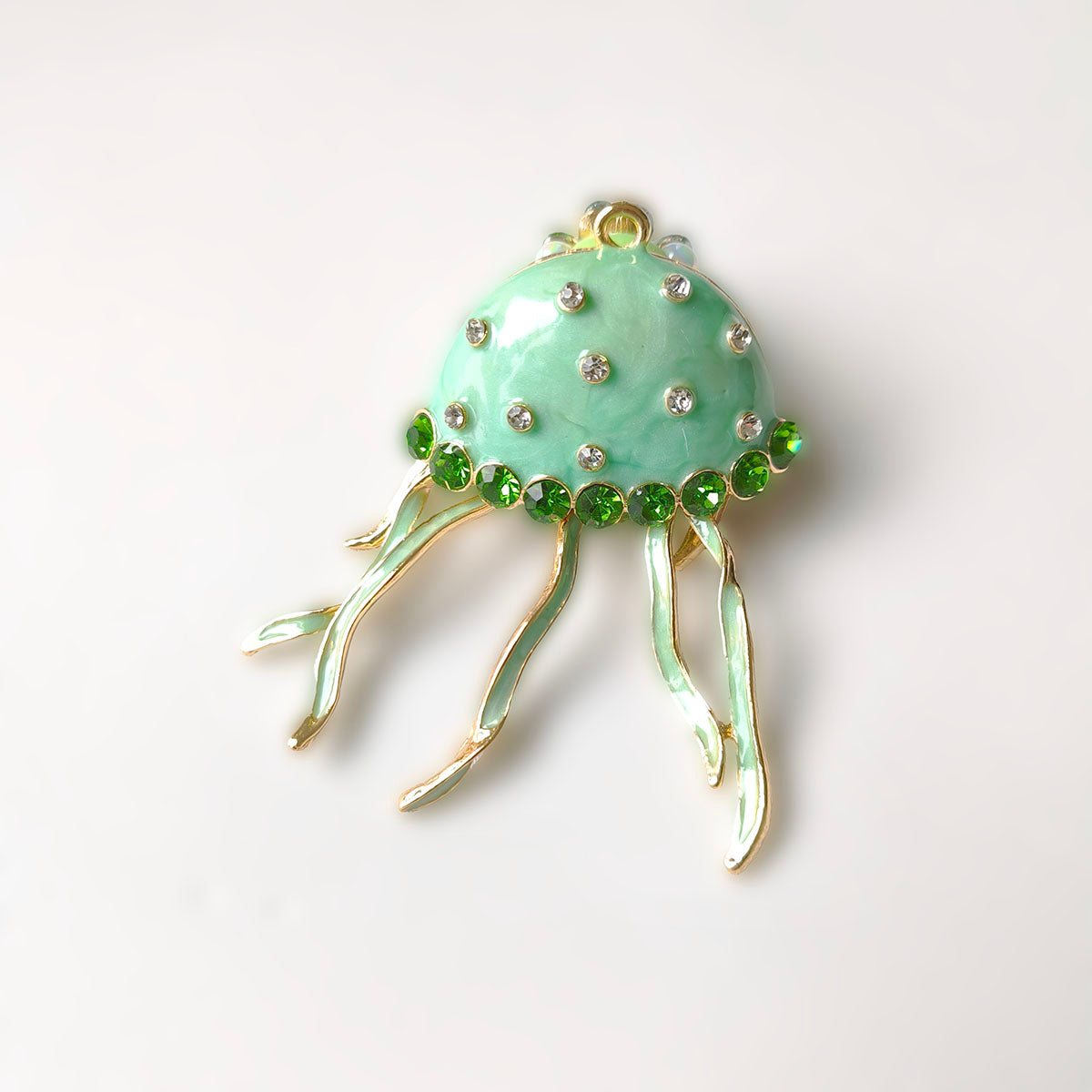 AA0161 Cute Creative Metal Rhinestone Alloy Jellyfish DIY Accessories - Handmade Beading Pen Decor Supplies