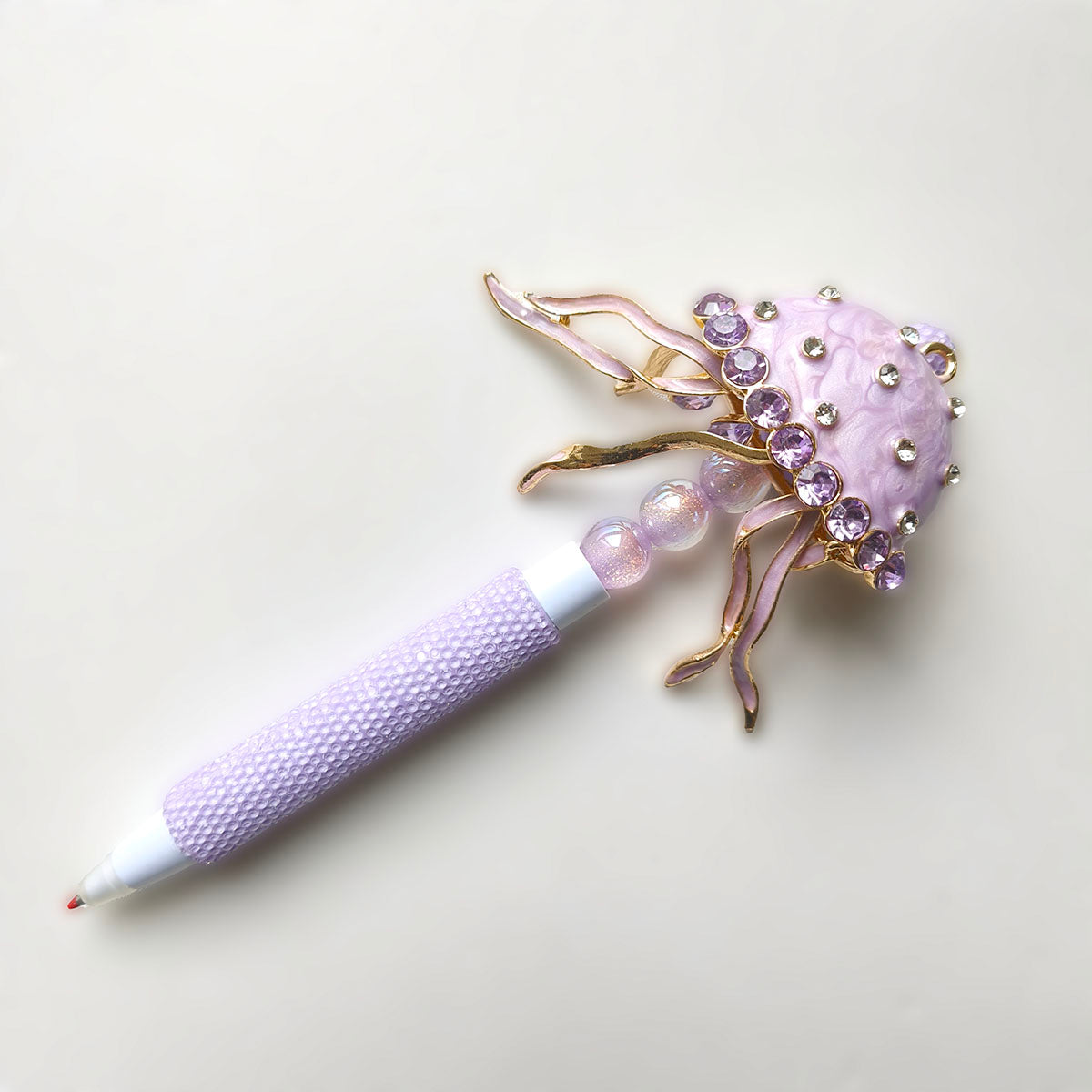 AA0161 Cute Creative Metal Rhinestone Alloy Jellyfish DIY Accessories - Handmade Beading Pen Decor Supplies