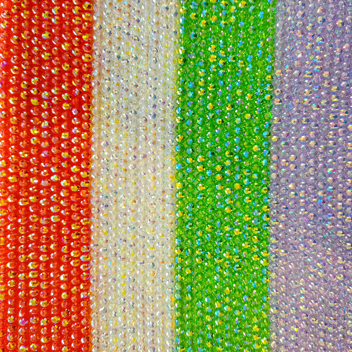 AA0171 6mm Diamond Lantern Cut Clear Glass Beads - Crystal Flat Loose Beads Handmade DIY Bracelet Jewelry Accessories