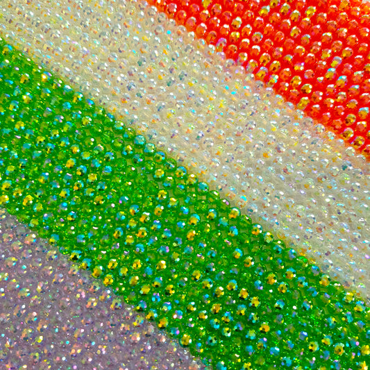 AA0171 6mm Diamond Lantern Cut Clear Glass Beads - Crystal Flat Loose Beads Handmade DIY Bracelet Jewelry Accessories