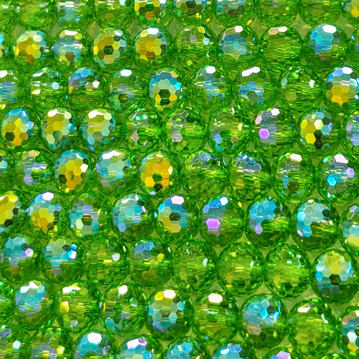 AA0171 6mm Diamond Lantern Cut Clear Glass Beads - Crystal Flat Loose Beads Handmade DIY Bracelet Jewelry Accessories