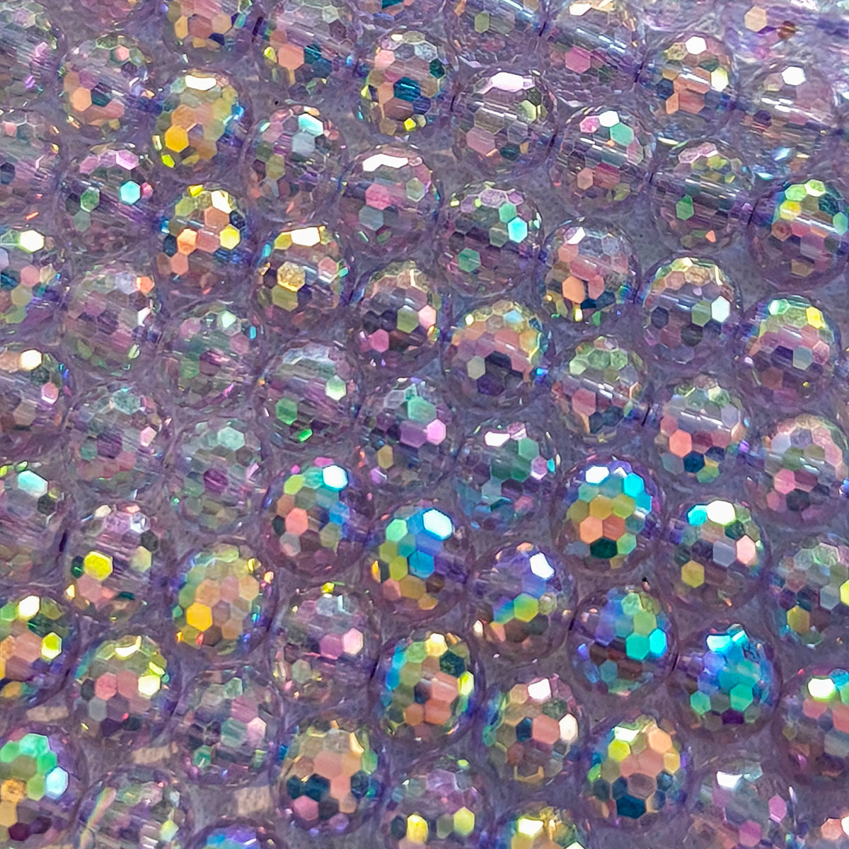 AA0171 6mm Diamond Lantern Cut Clear Glass Beads - Crystal Flat Loose Beads Handmade DIY Bracelet Jewelry Accessories