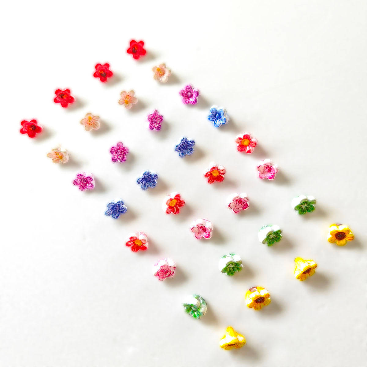 AA0175 Painted Gradient Lily of the Valley Acrylic Beads - DIY Phone Strap Keychain Bag Charm Accessories