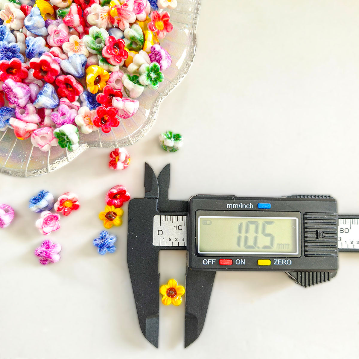 AA0175 Painted Gradient Lily of the Valley Acrylic Beads - DIY Phone Strap Keychain Bag Charm Accessories