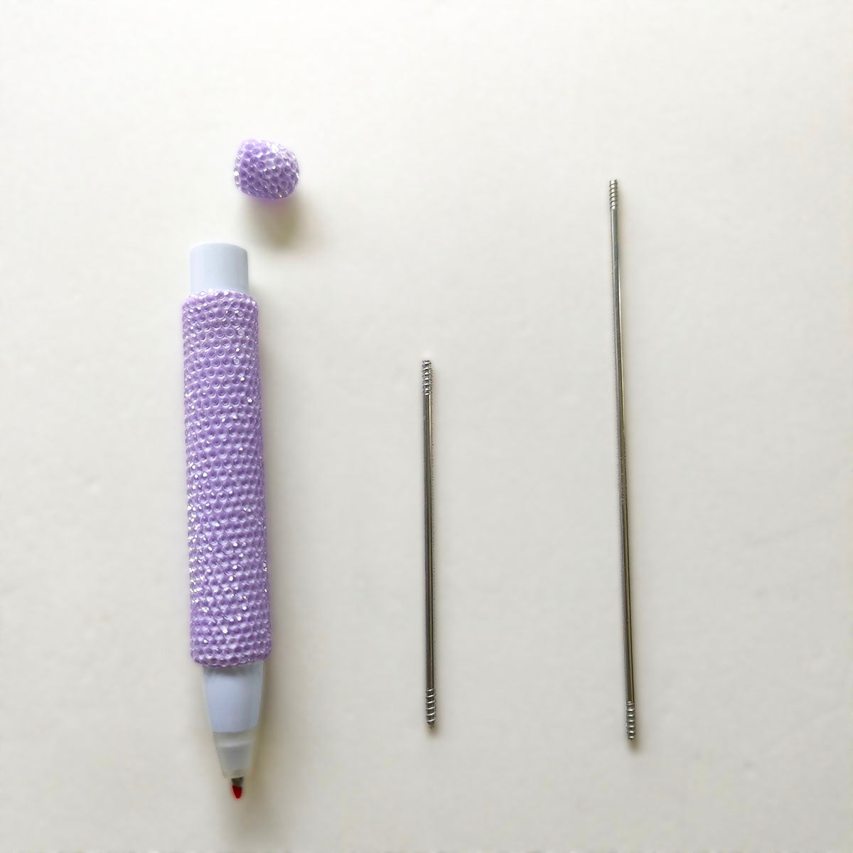 AA0176 DIY Beaded Pen 117mm Extended Replacement Stainless Steel Threaded Rod