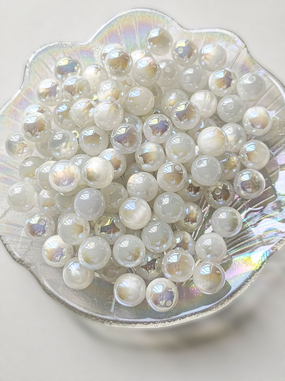AA0144 25pcs/bag  12mm Shiny Round acrylic  Beads - DIY Craft Beads for Bracelets, Necklaces, Phone Charms & Jewelry Making Supplies