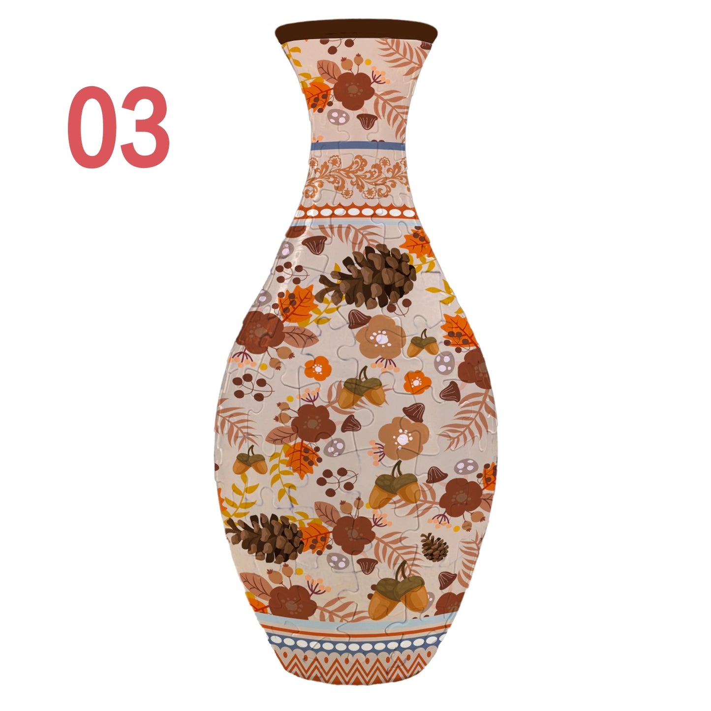 3D Puzzles Vase for Adults, Crafts for Adults, 160 Pieces Plastic DIY Unique Flower Vase , House Warming Gift Birthday Gifts for Flower Arrangements and Home Decor