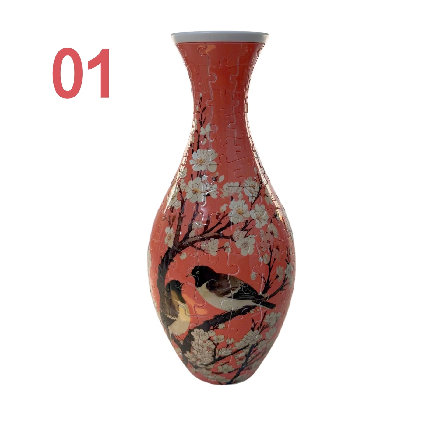 3D Puzzles Vase for Adults, Crafts for Adults, 160 Pieces Plastic DIY Unique Flower Vase , House Warming Gift Birthday Gifts for Flower Arrangements and Home Decor