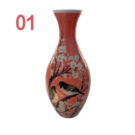 3D Puzzles Vase for Adults, Crafts for Adults, 160 Pieces Plastic DIY Unique Flower Vase , House Warming Gift Birthday Gifts for Flower Arrangements and Home Decor